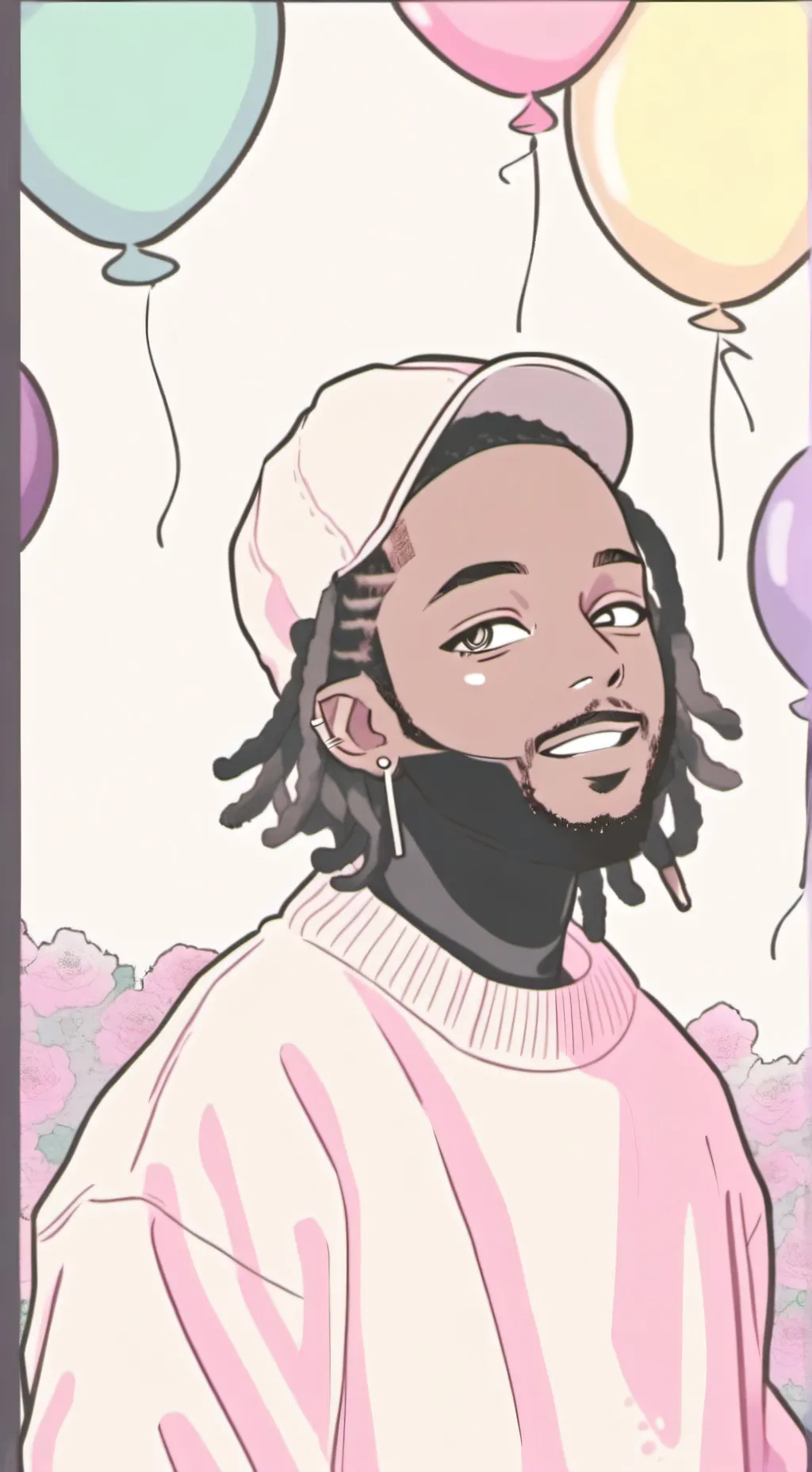 ai character: Kendrick  D. Lamar background