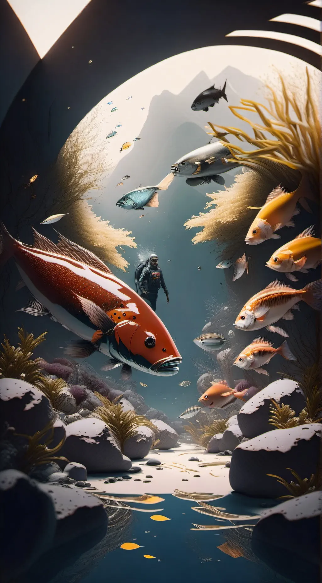 ai character: sea explorer/diver background