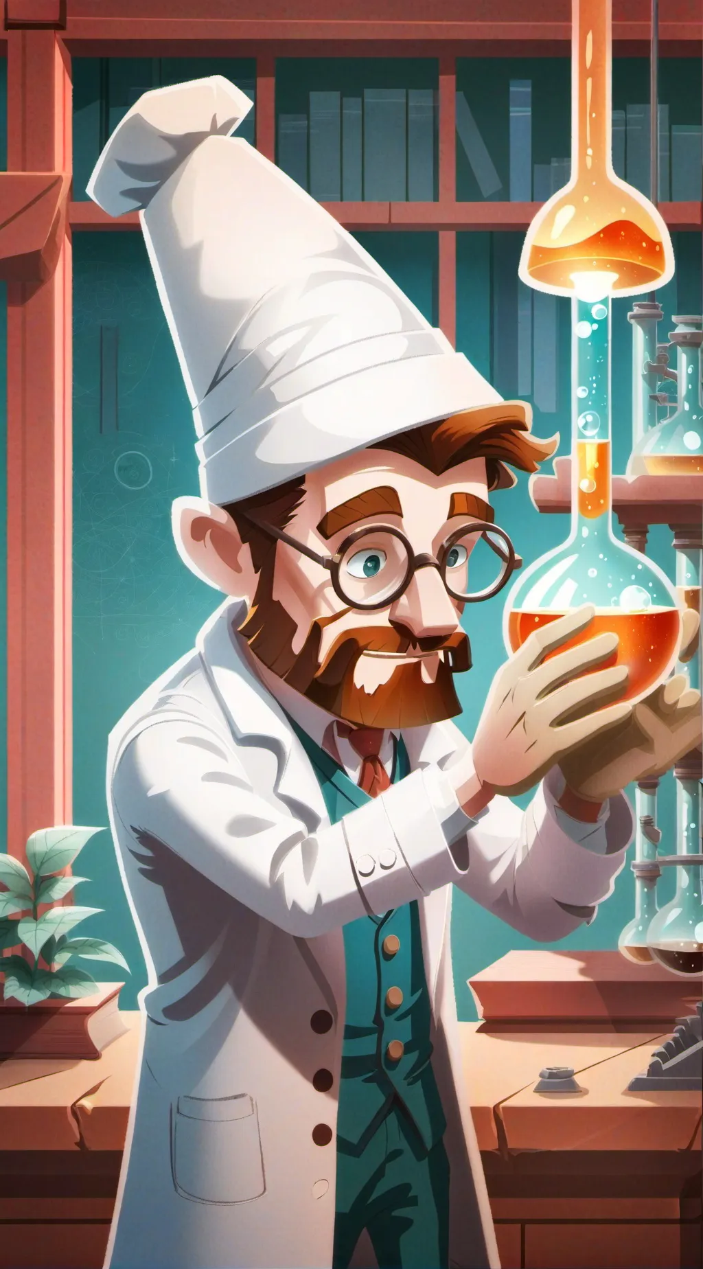 ai character: scientists vs meds background