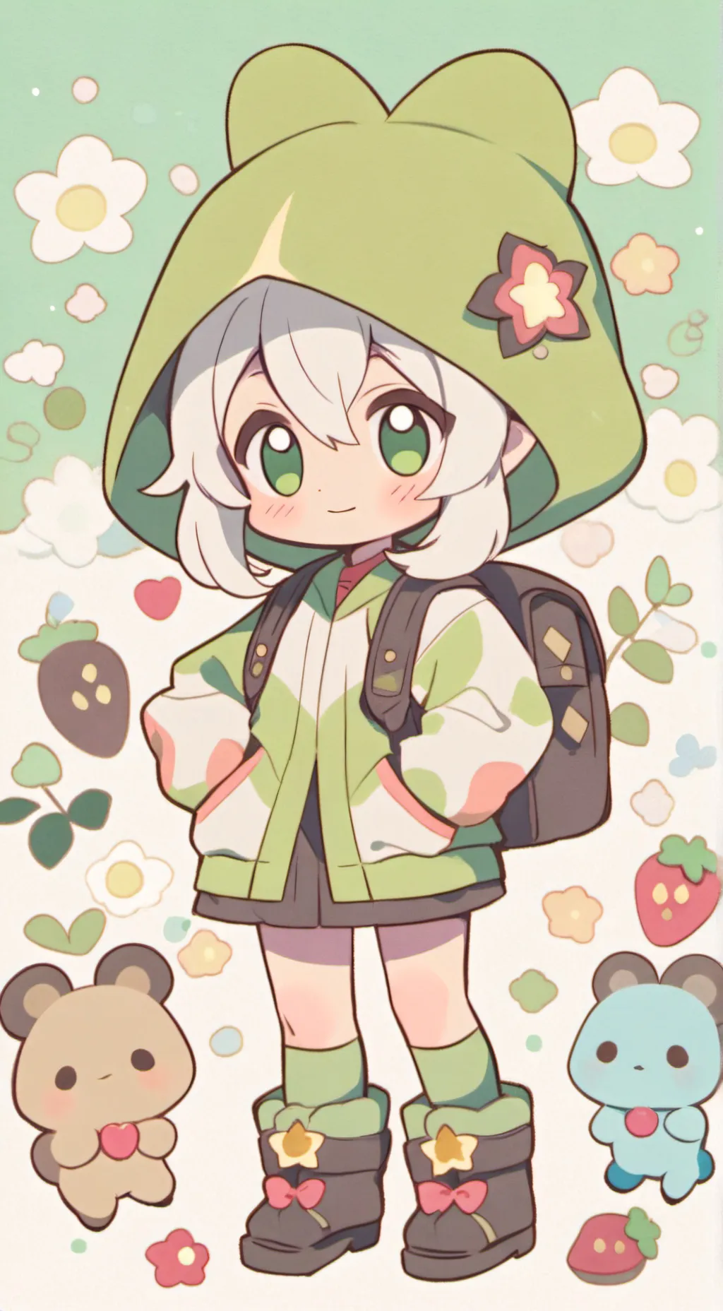 ai character: Yoo Jeongyeon  background