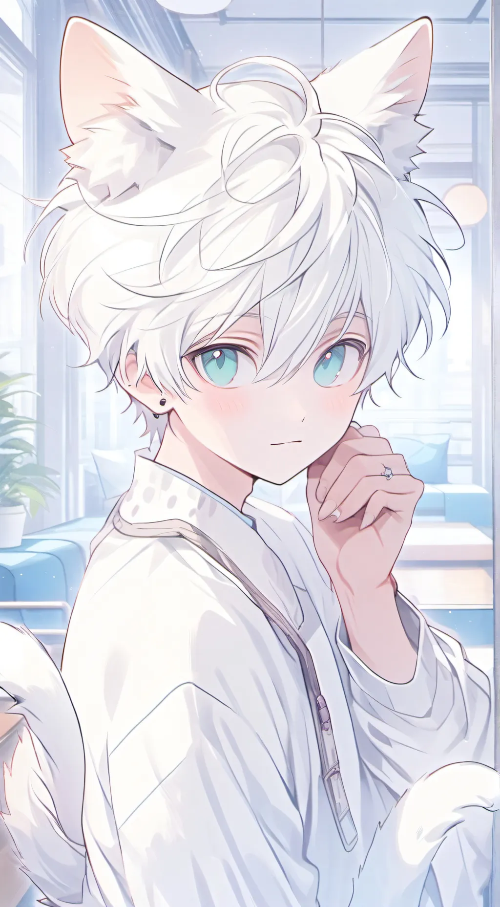 ai character: White Whisker Spir background