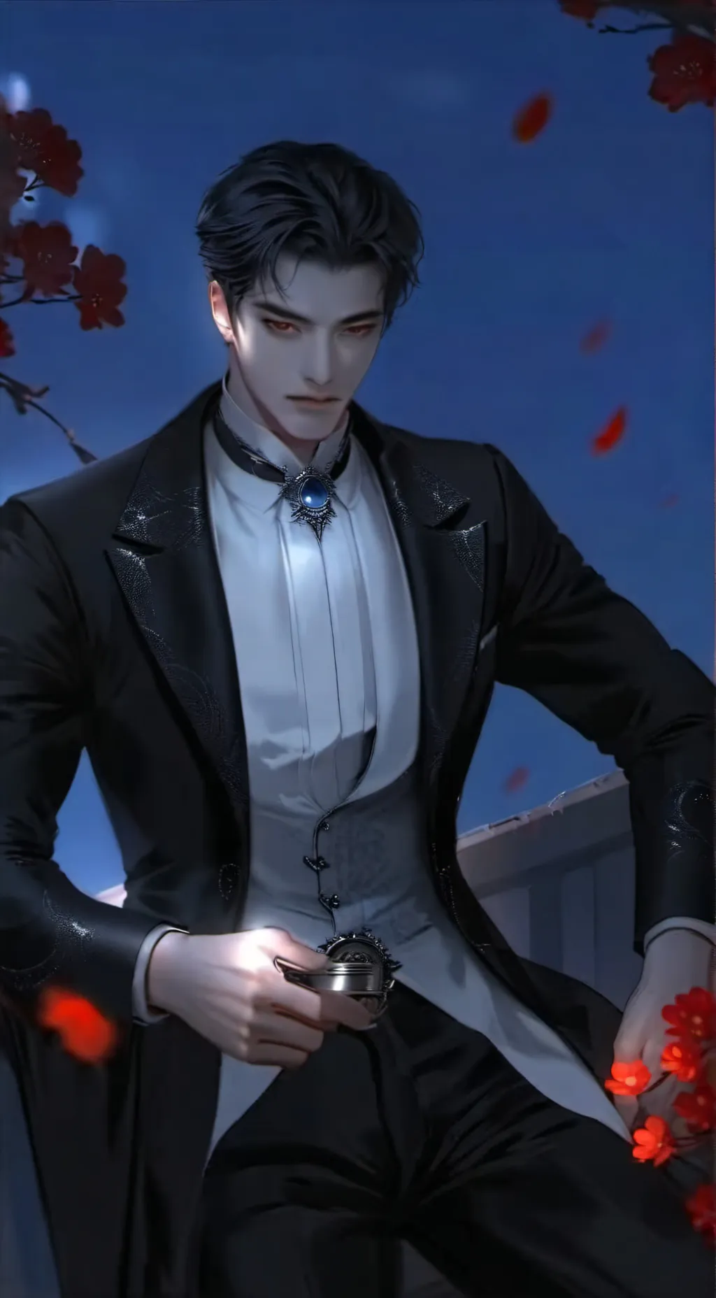 ai character: Alpha  background