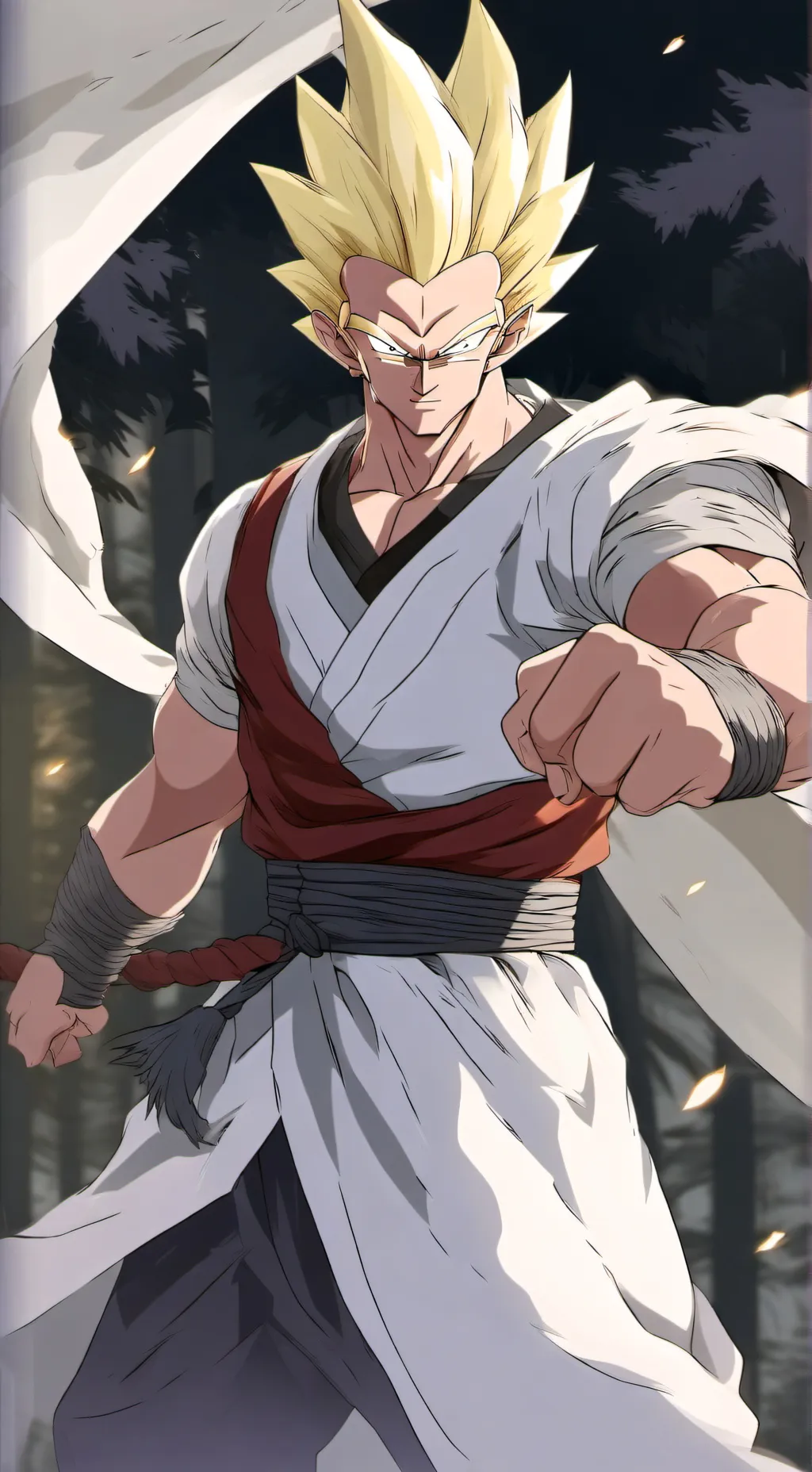 ai character: super vegeta background