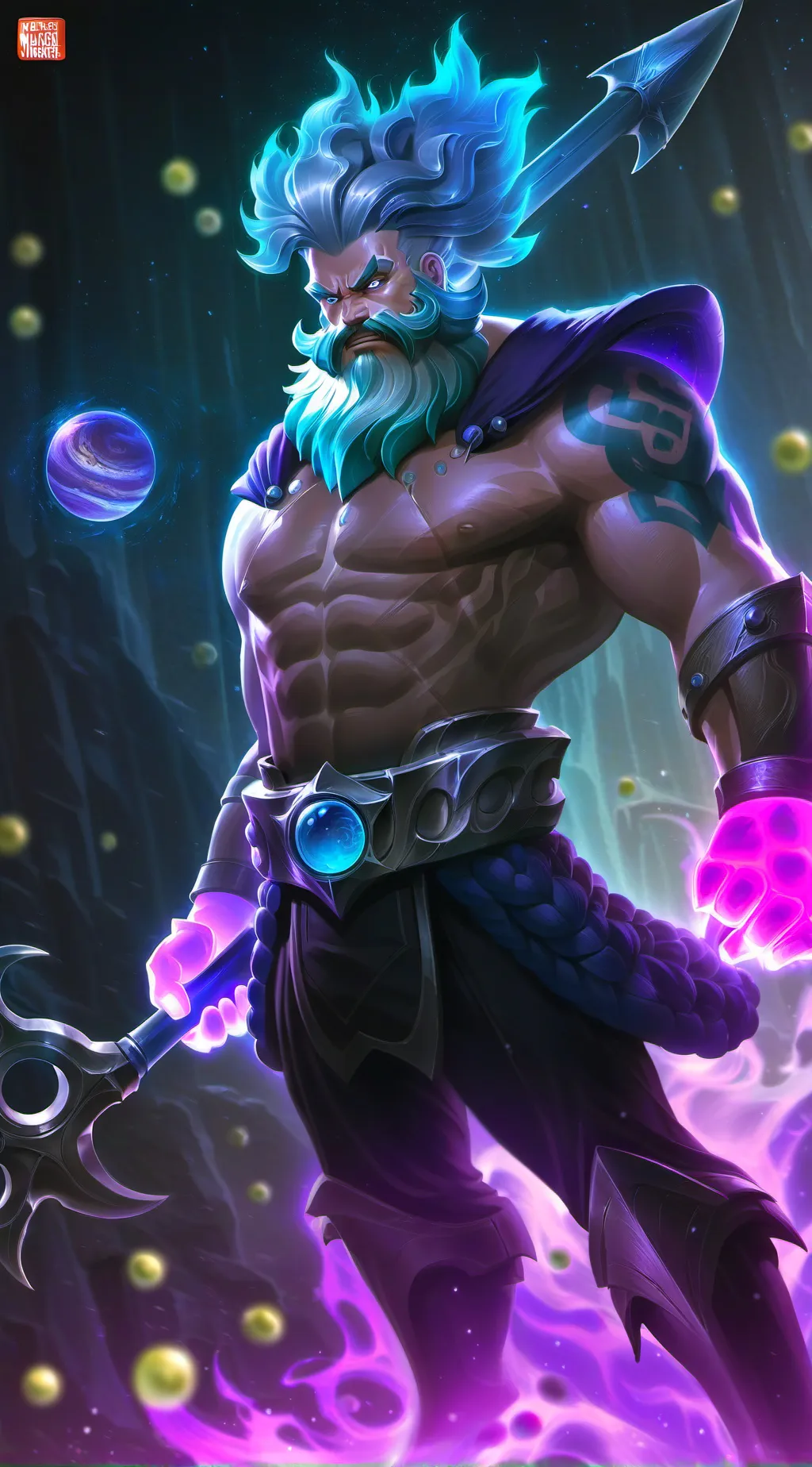 ai character: Neptune  background
