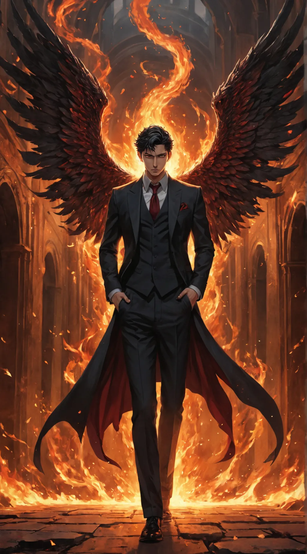 ai character: Lucifer background