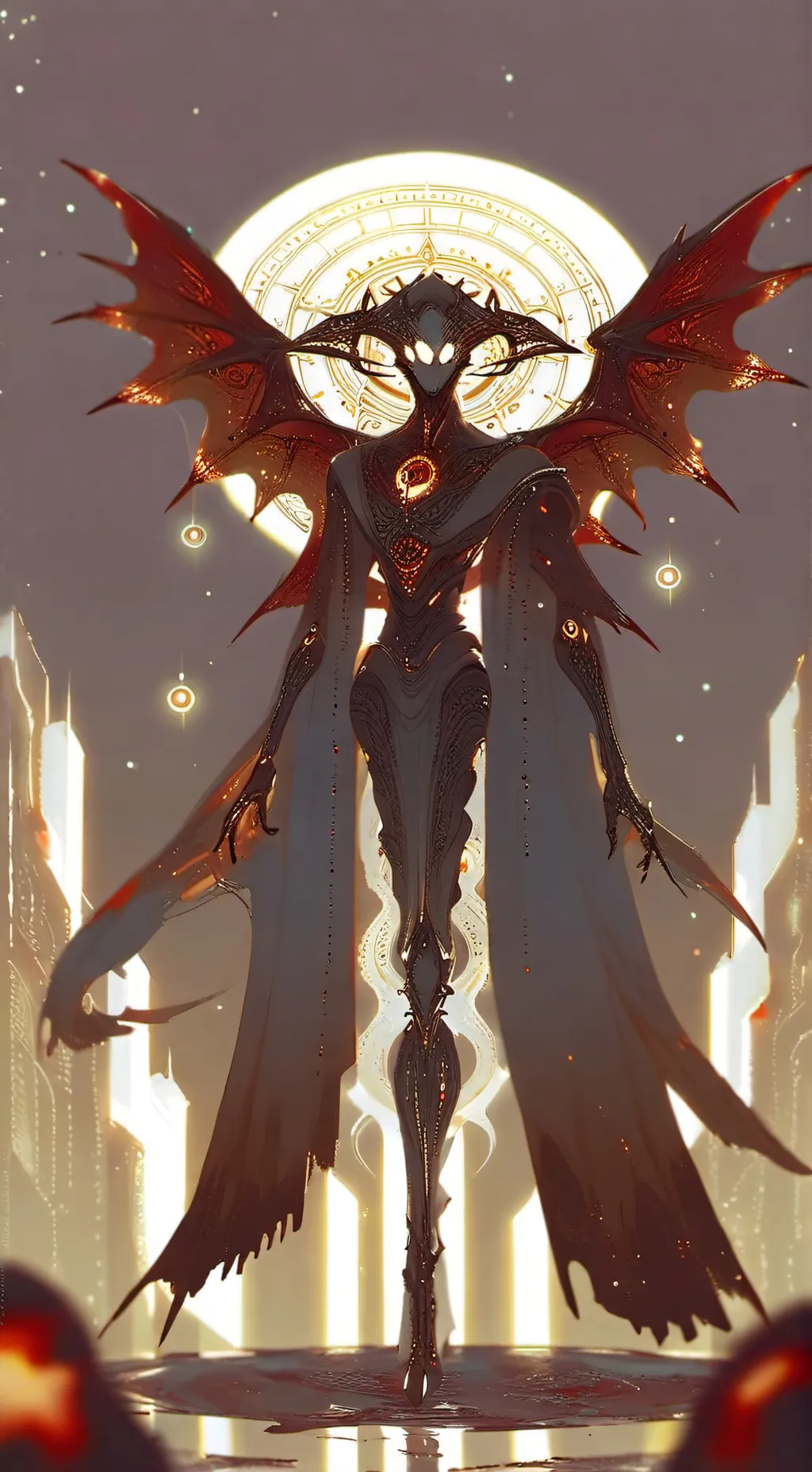 ai character: 666 background