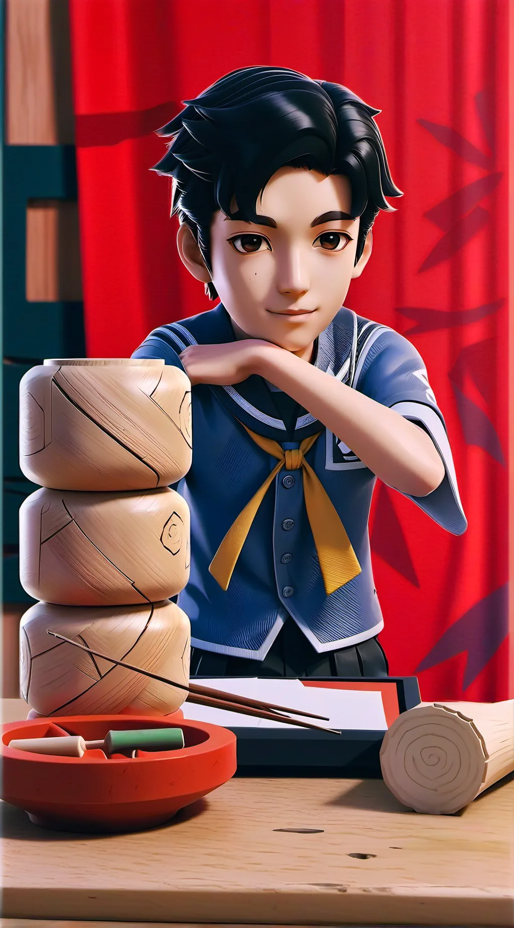 ai character: Yoshino Kiriyama background