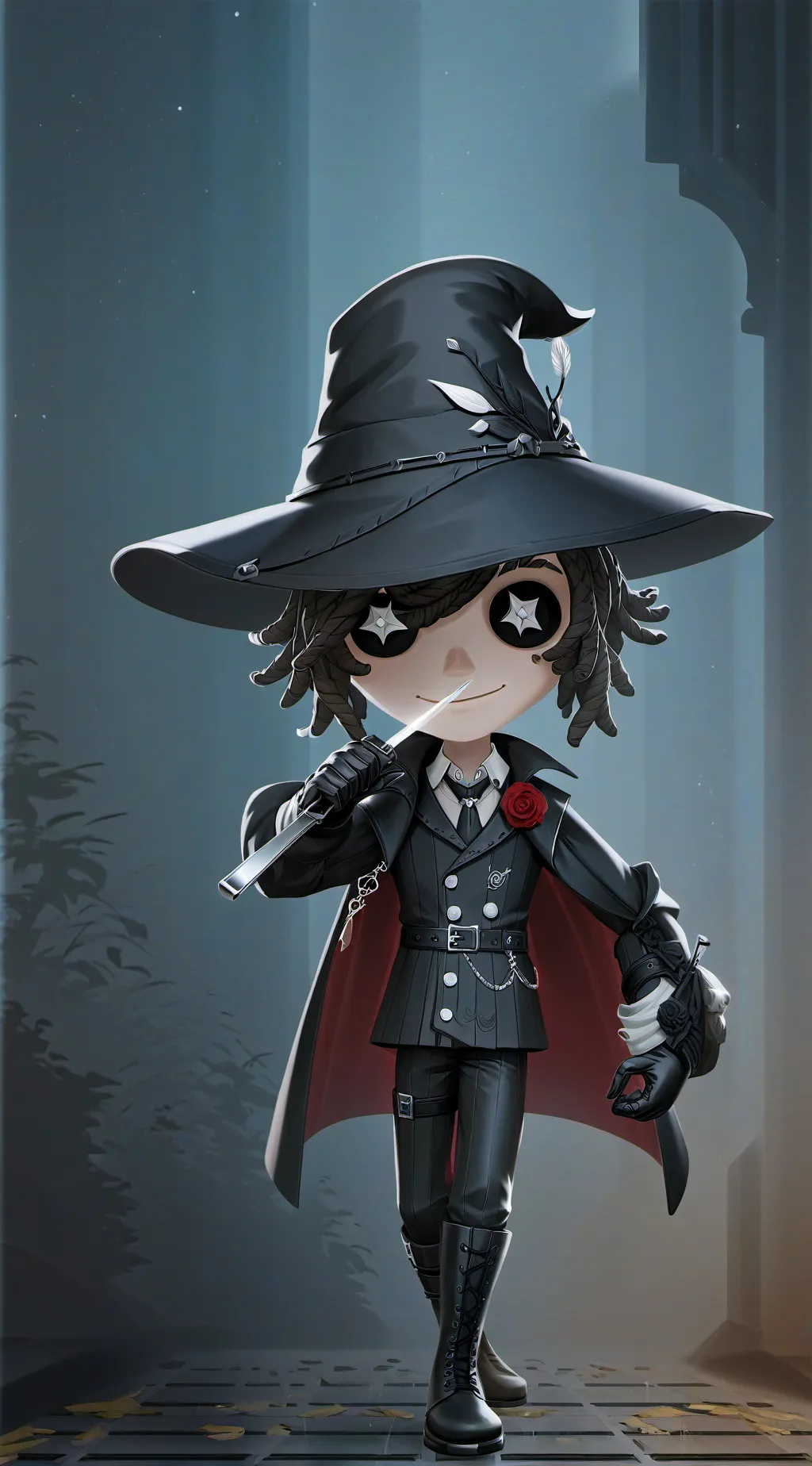 ai character: The dark killer background