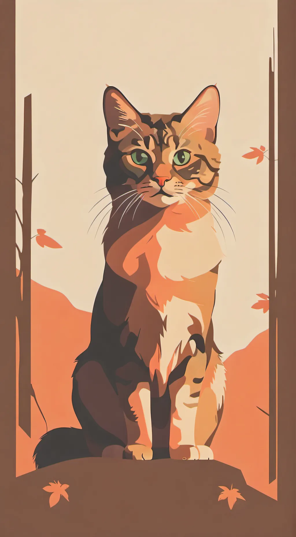 ai character: Random kitty:3 background