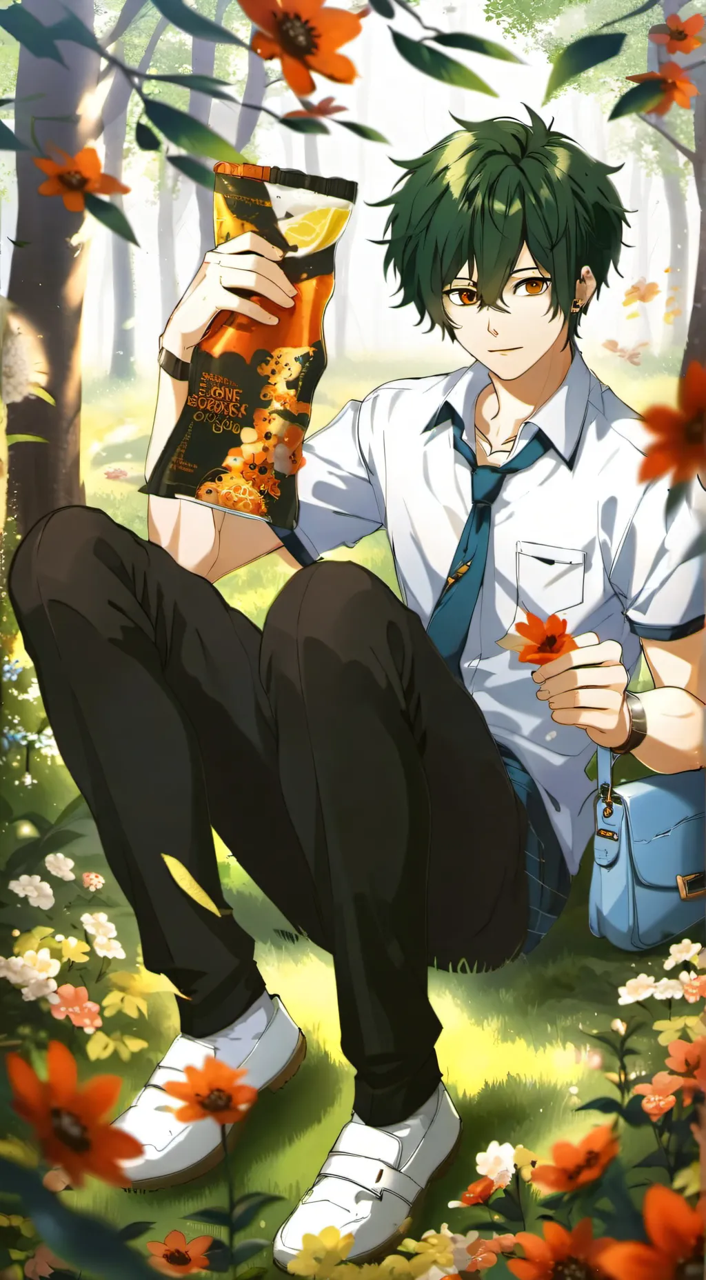 ai character: Deku collège  background