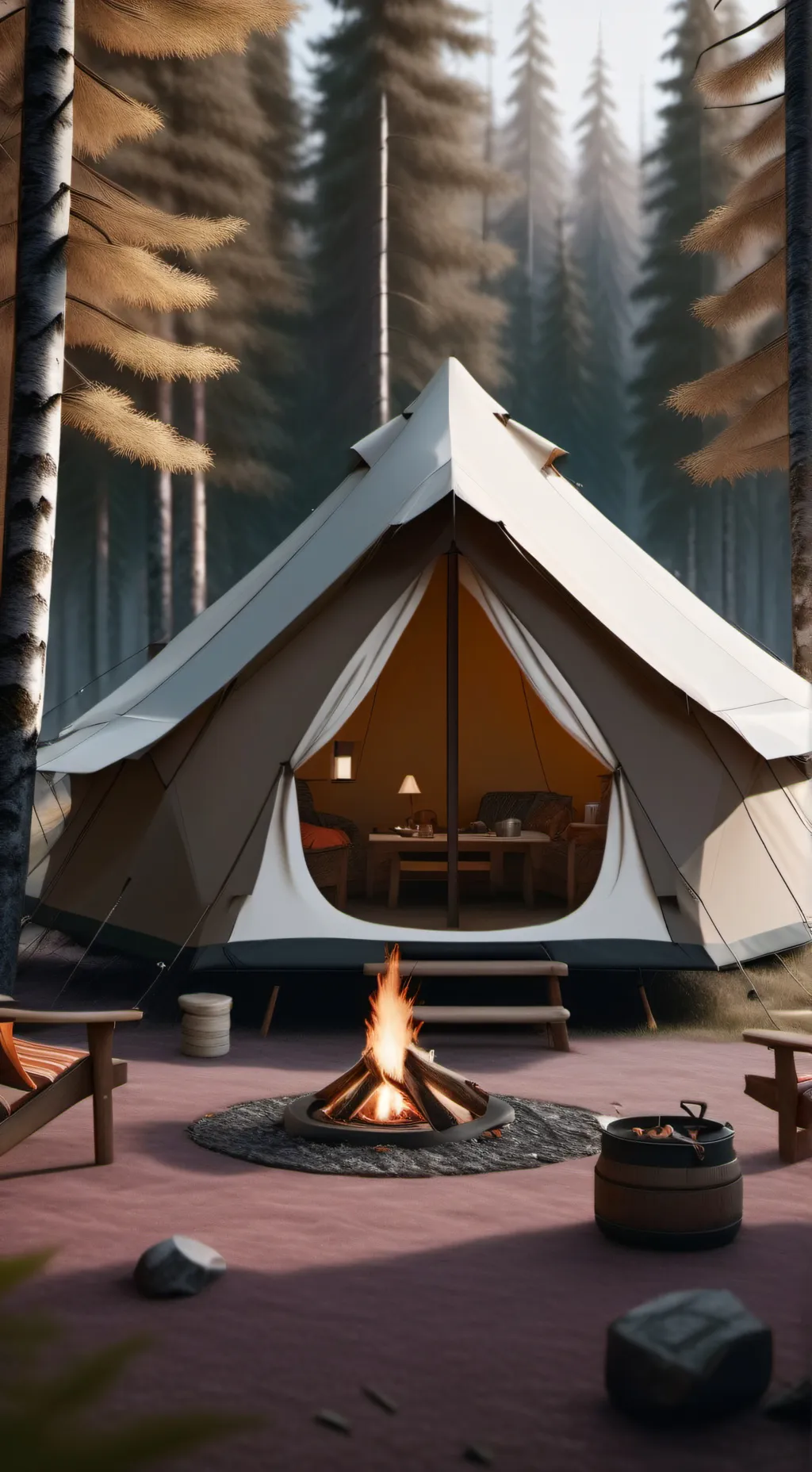 ai character: COD Summer Camp  background