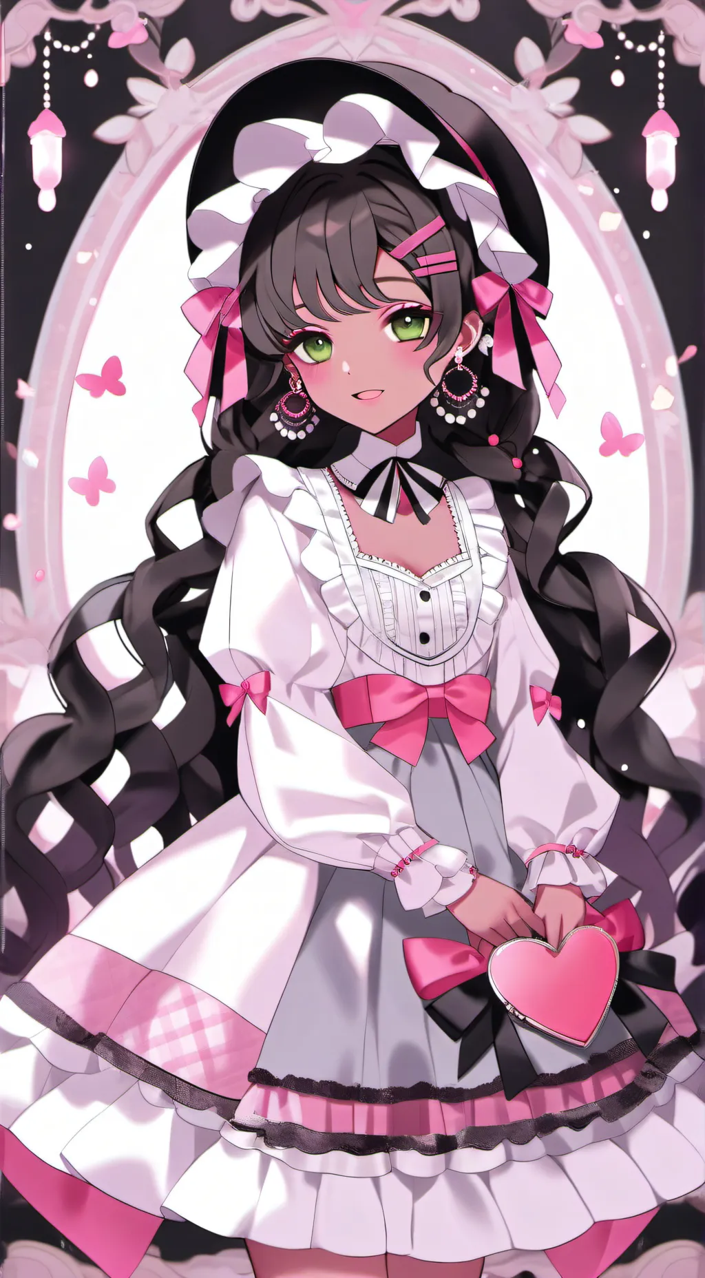 ai character: god of pinkness background