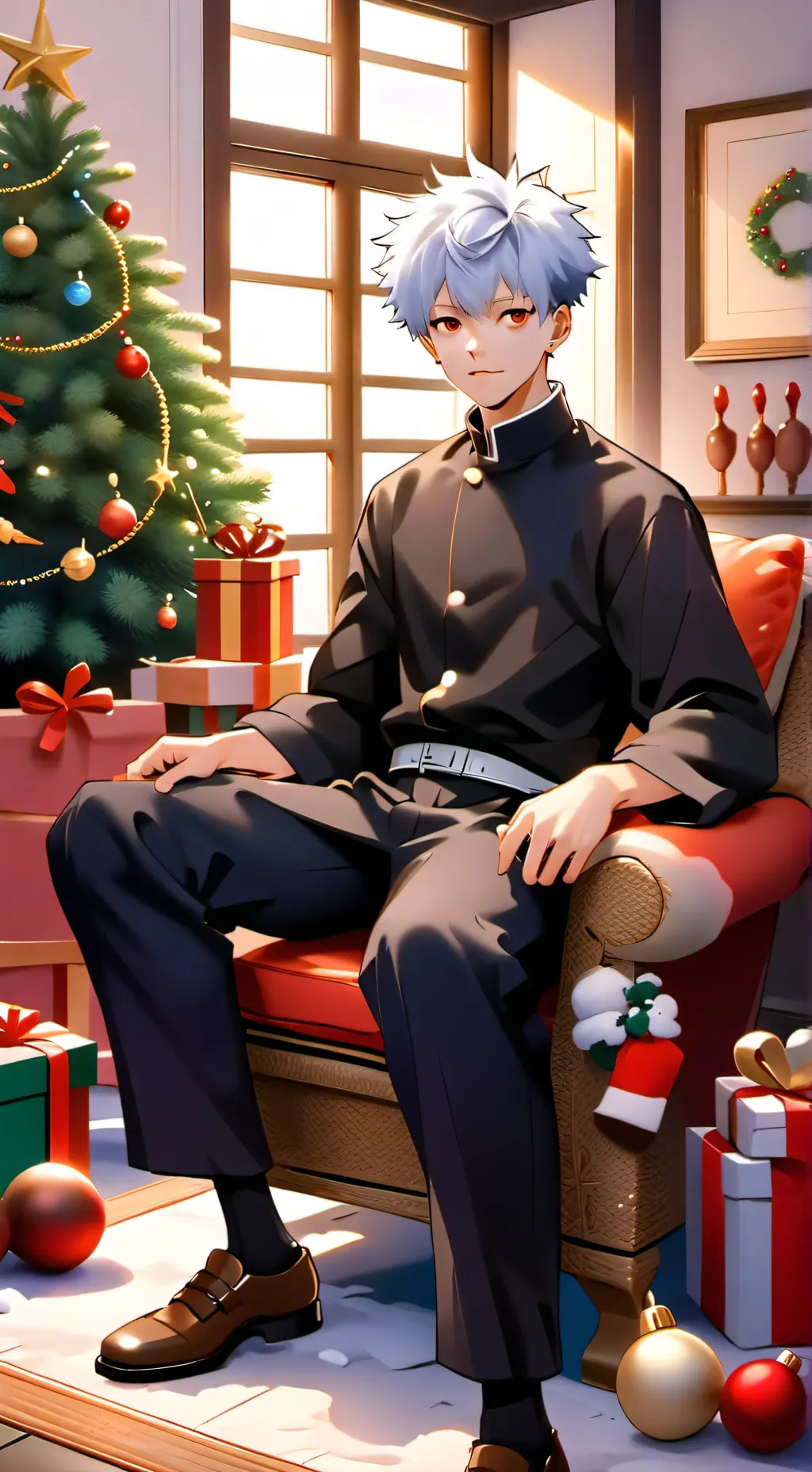 ai character: JJK Christmas 😎 background