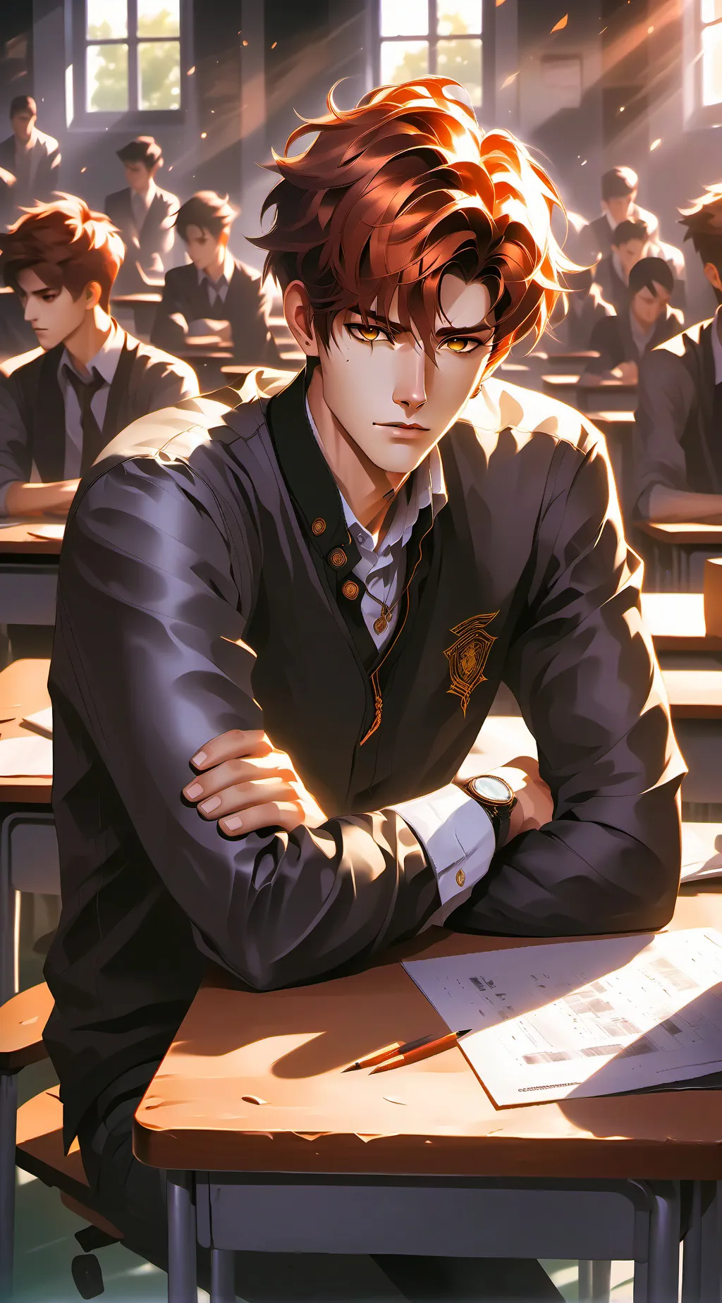 ai character: Rivalous Crush background