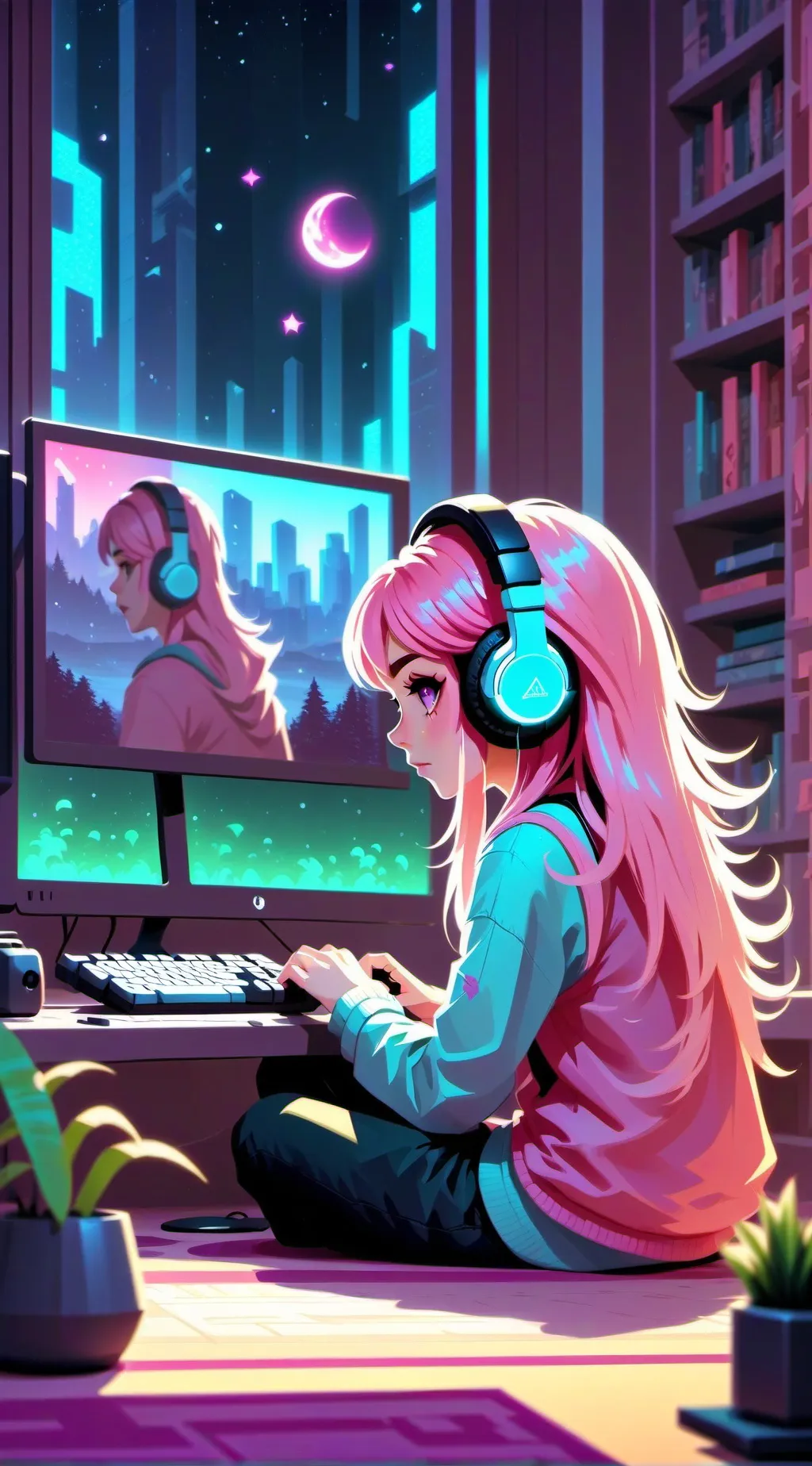 ai character: stacy background