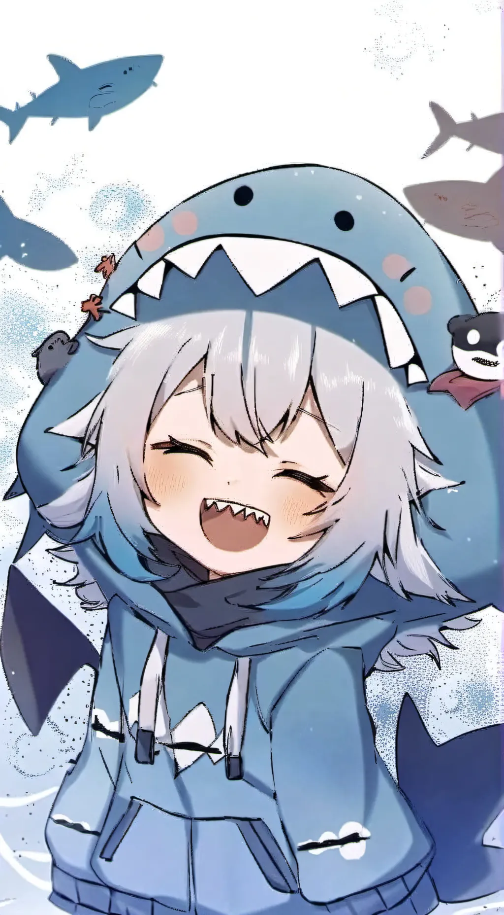 ai character: Shark gf background