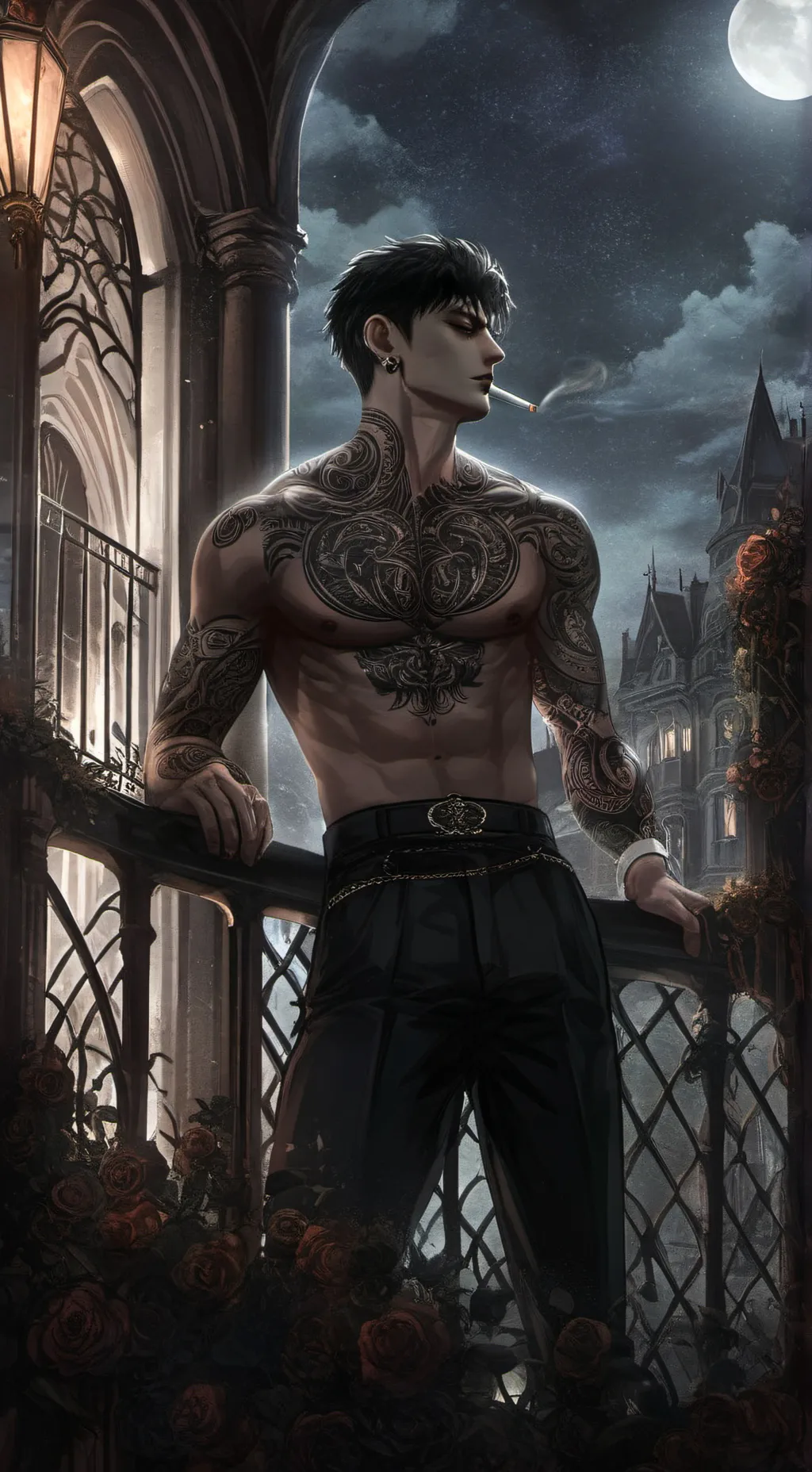 ai character: 🍷Keir Donovan🍷 background