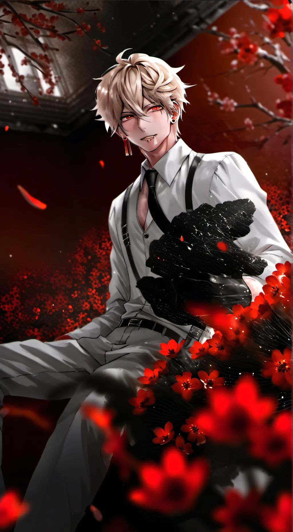 ai character: bakugo vampiro background