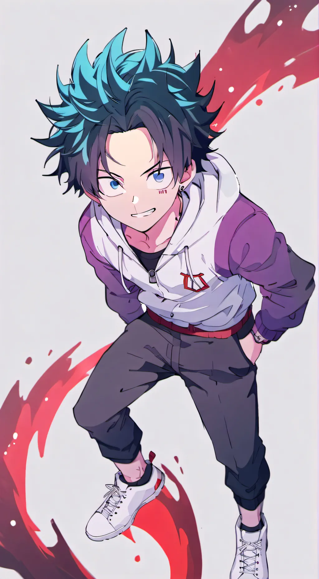 ai character: Mha x dragon ball background