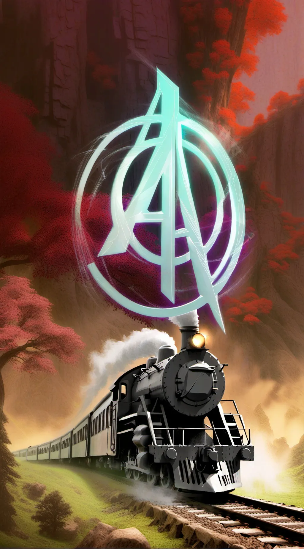 ai character: Avengers train  background