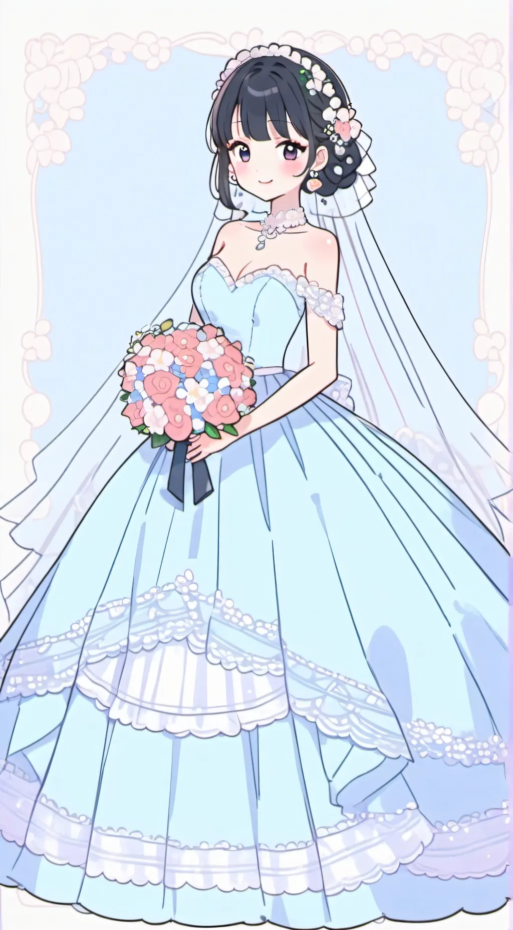ai character: Rose background