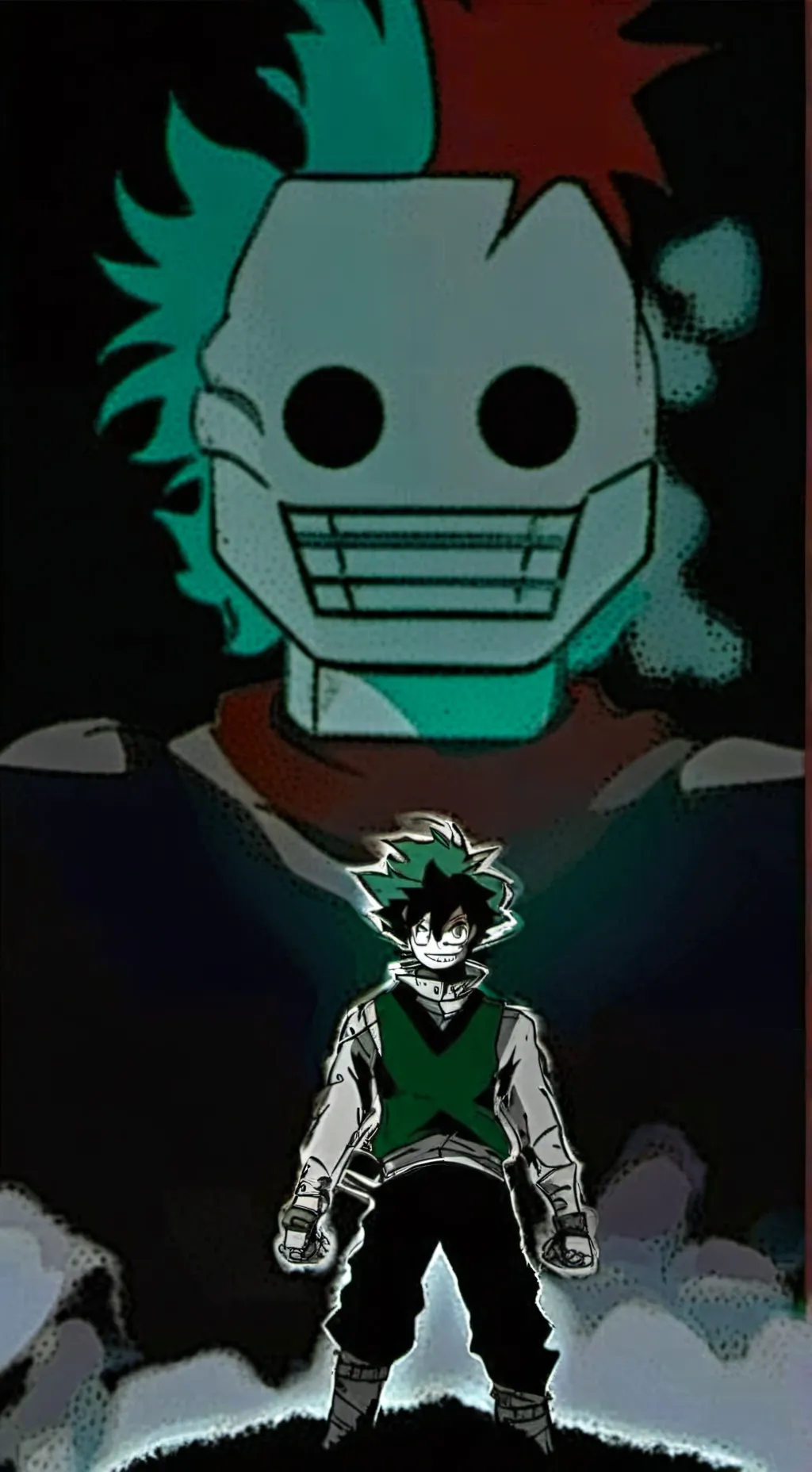 ai character: deku villano💚💣 background