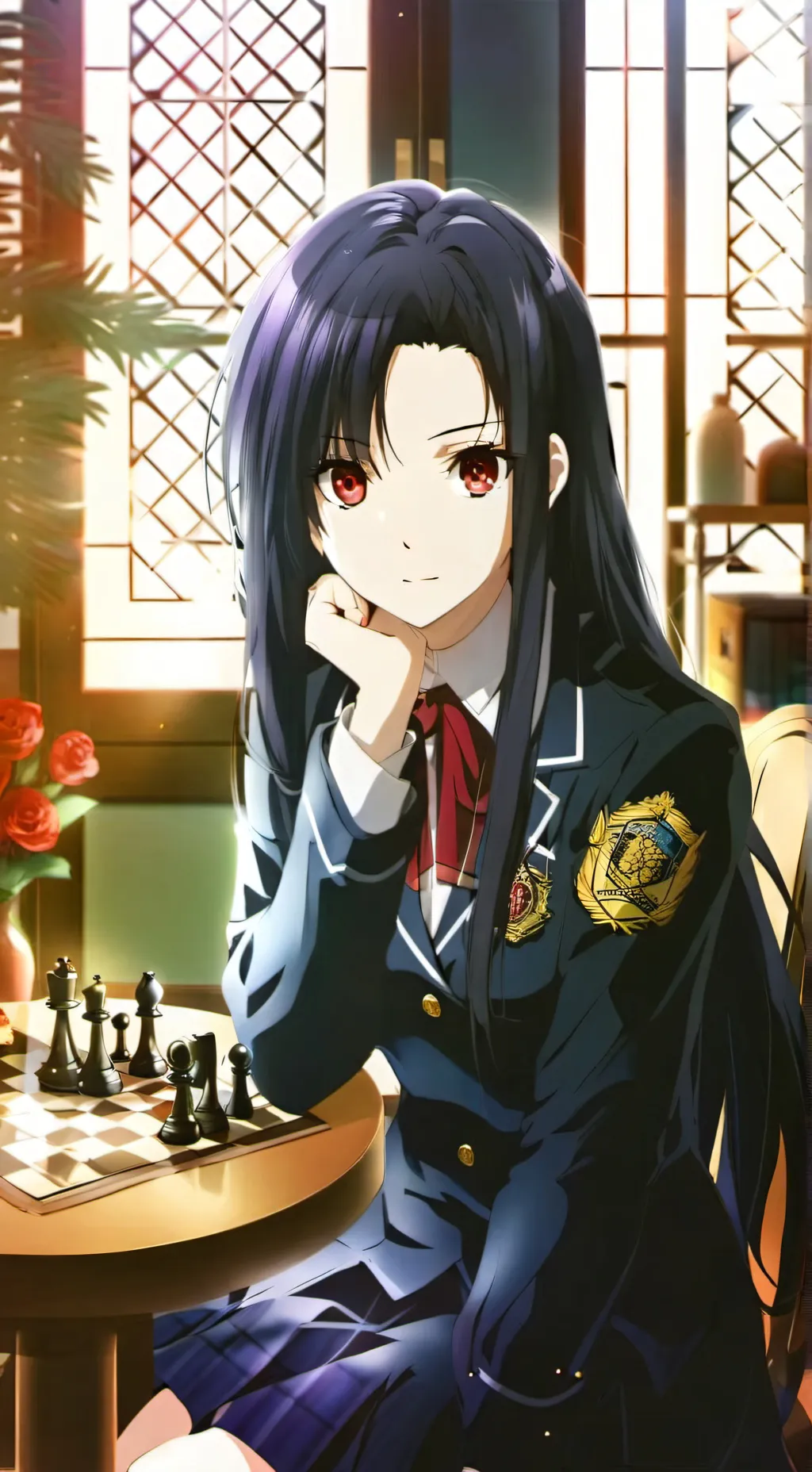 ai character: Sakura Kurobane background
