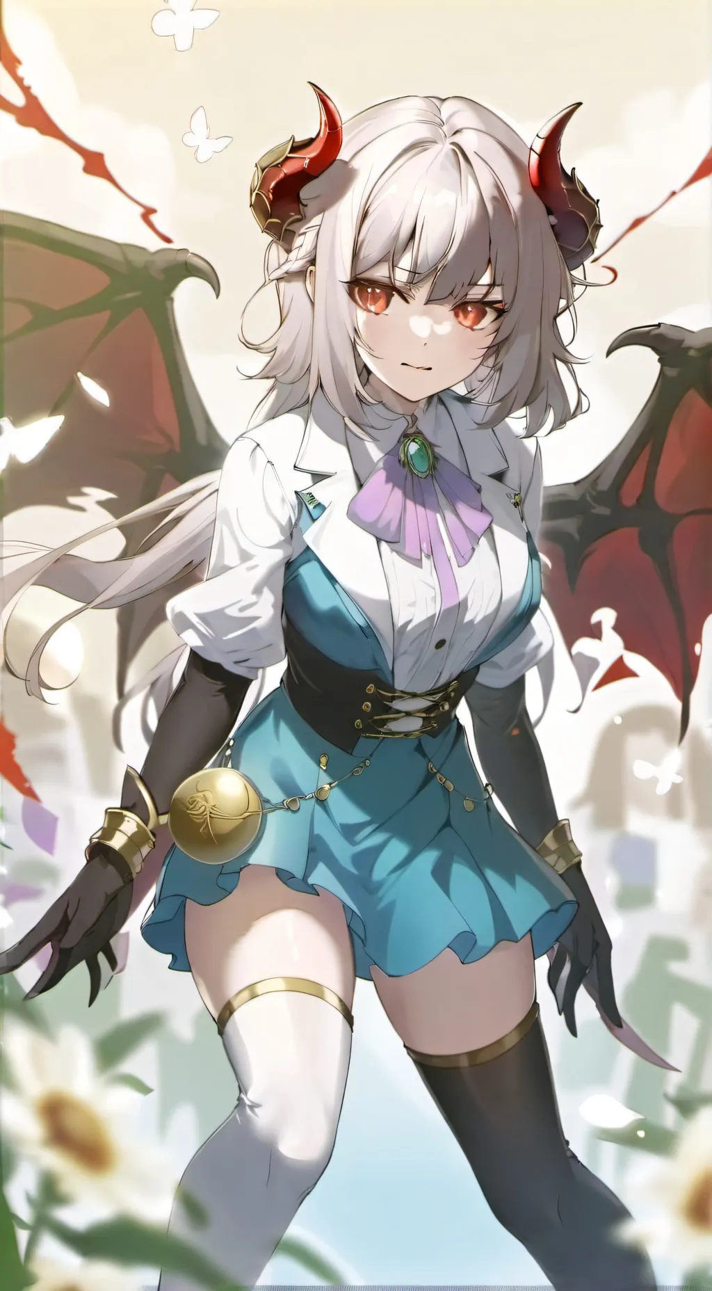 ai character: Angel vs demon war background