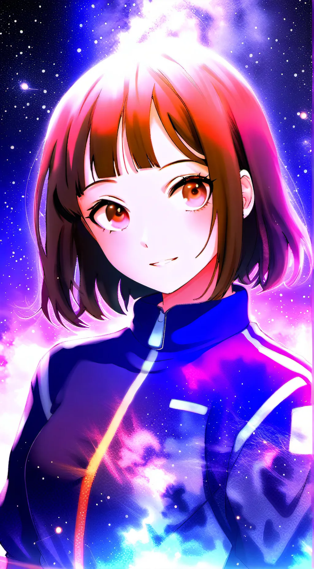 ai character: ochako uraraka background