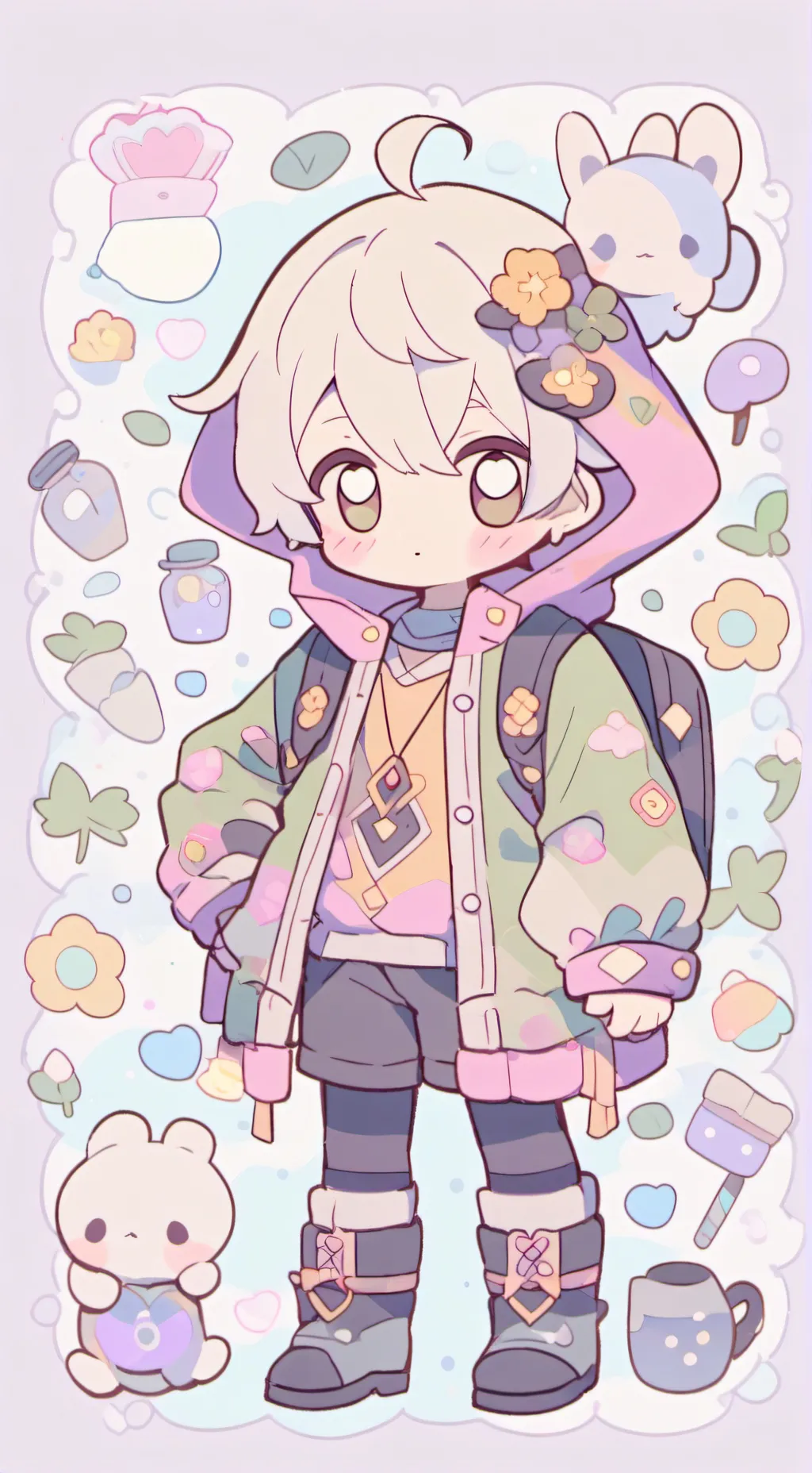 ai character: si O no background