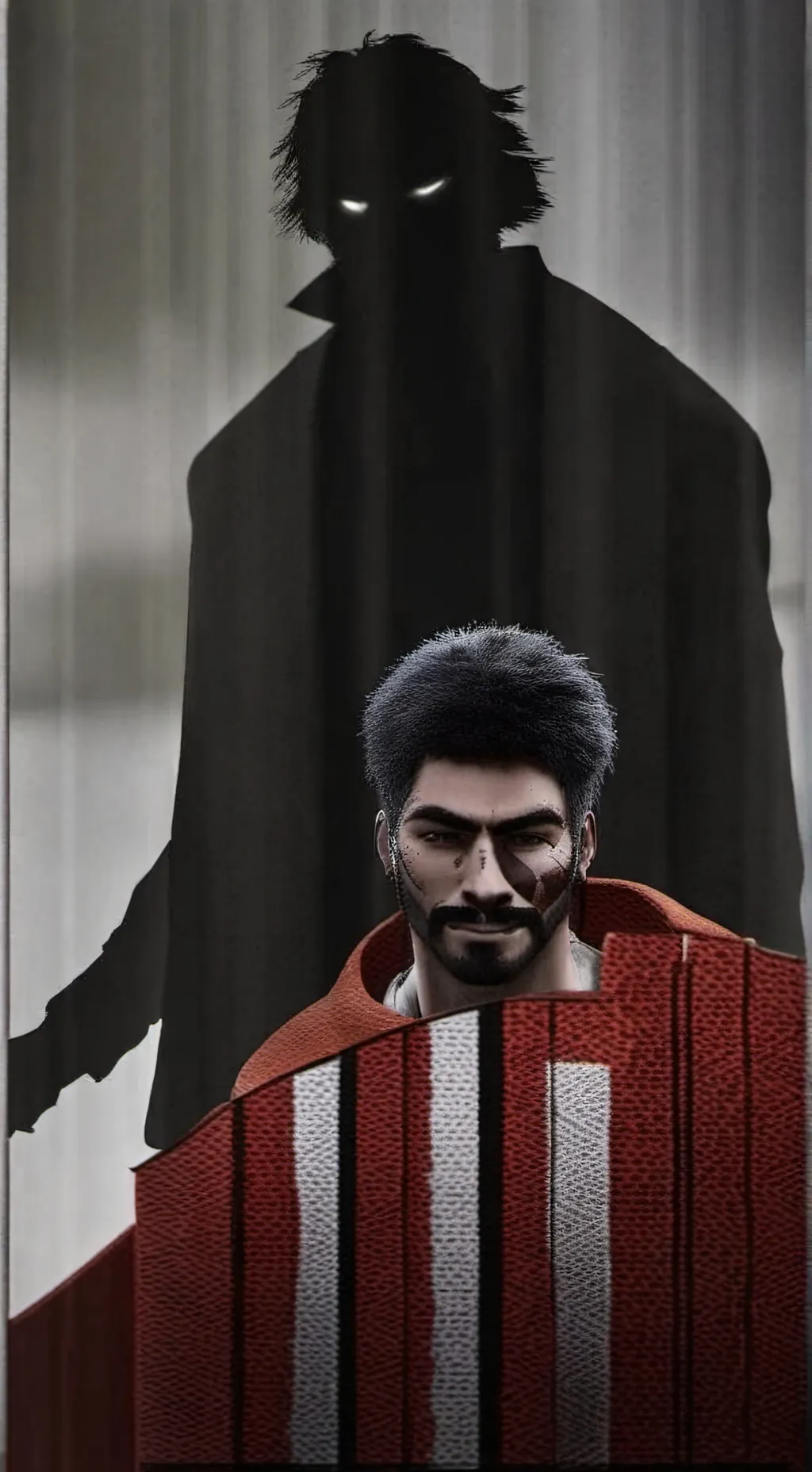 ai character: The shadow  background