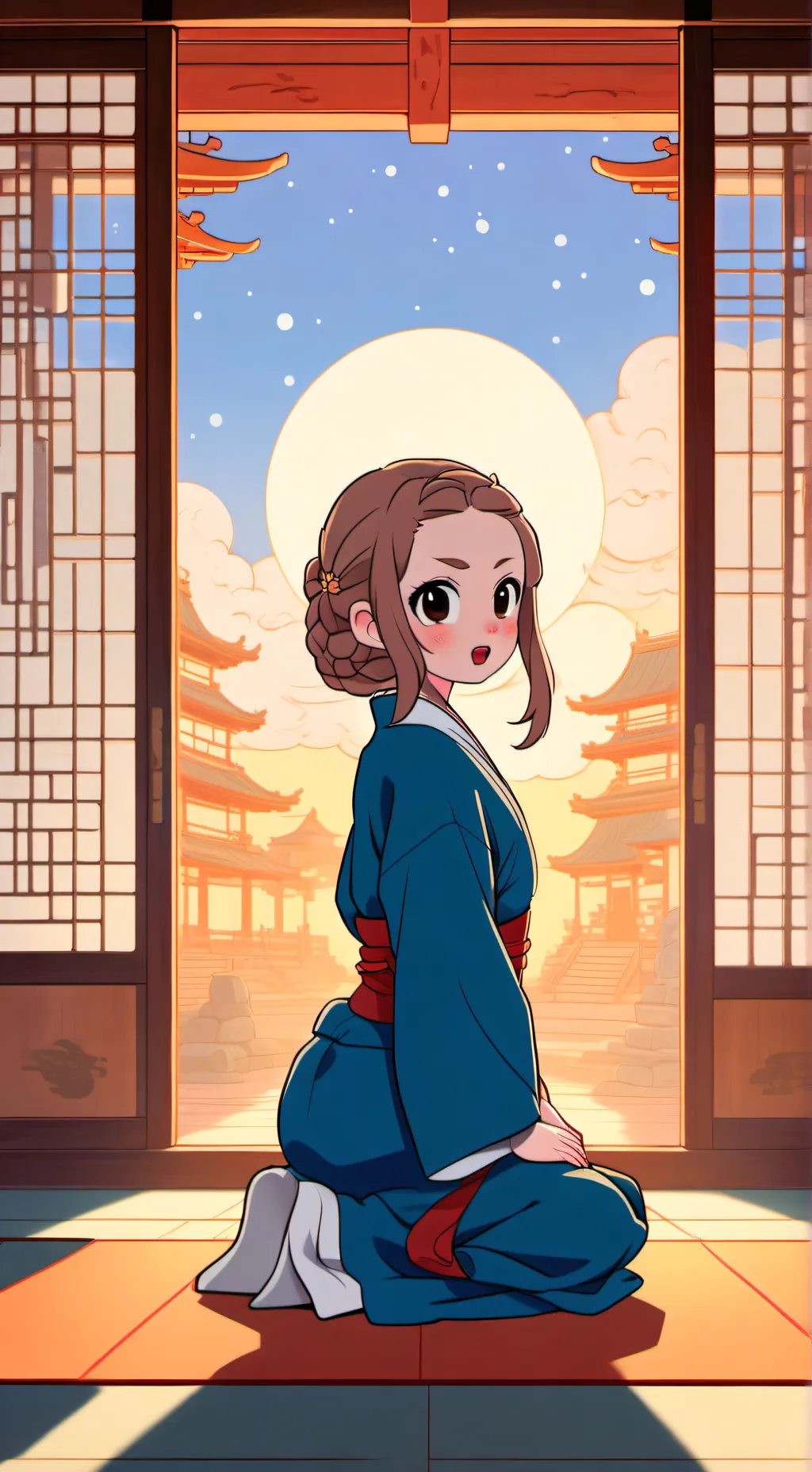 ai character: Nezuko background
