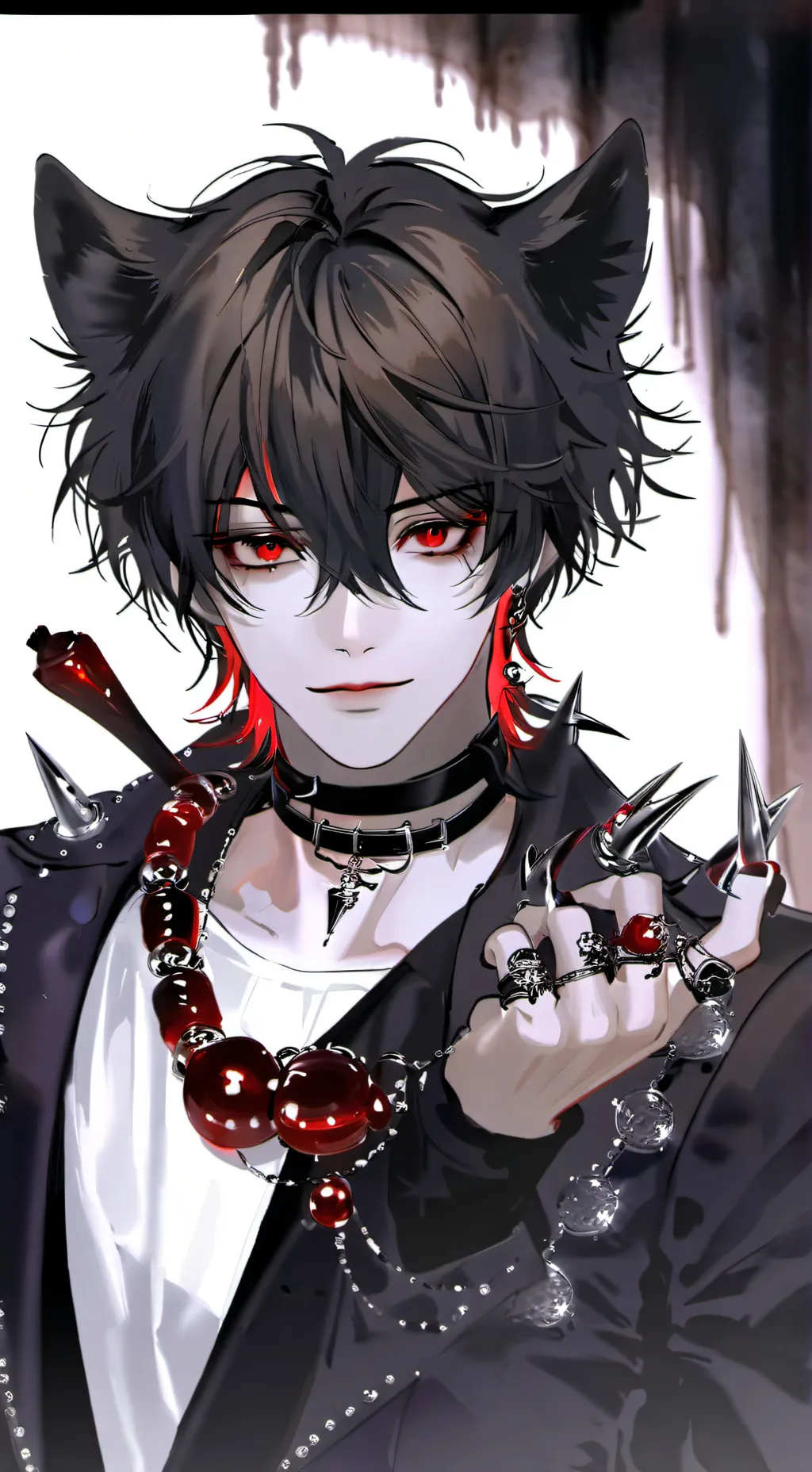 ai character: Black Metal Pup background
