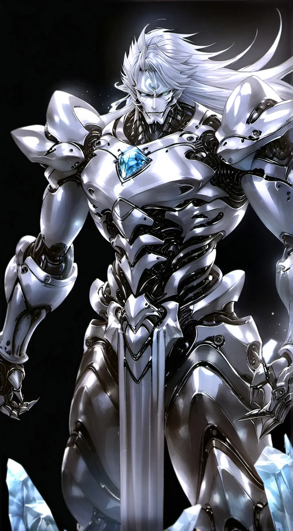 ai character: Меха Эйз  background