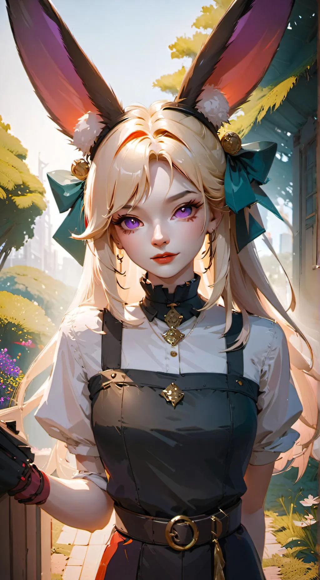 ai character: Anthro Bunny Akane background