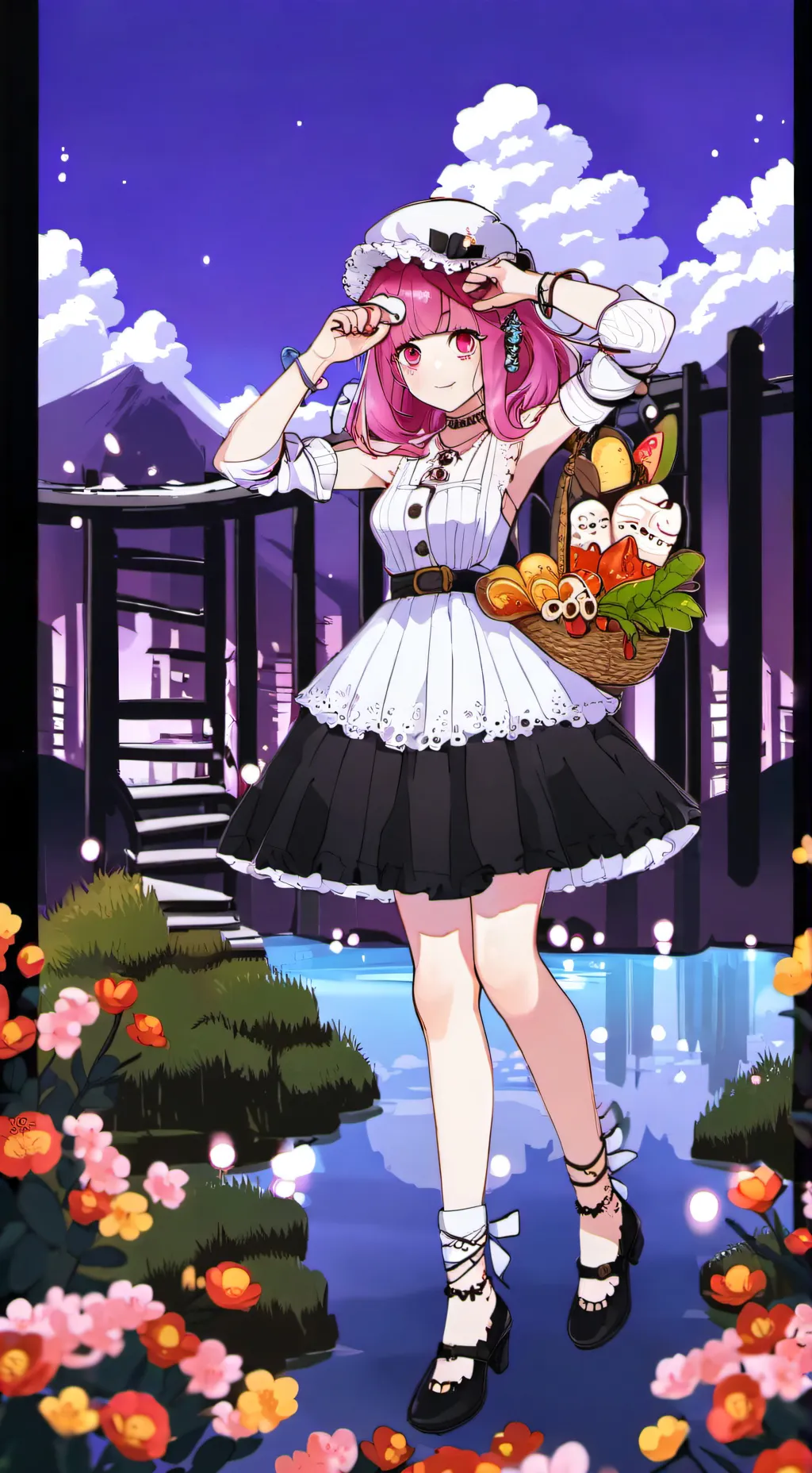 ai character: kny maid <3 background