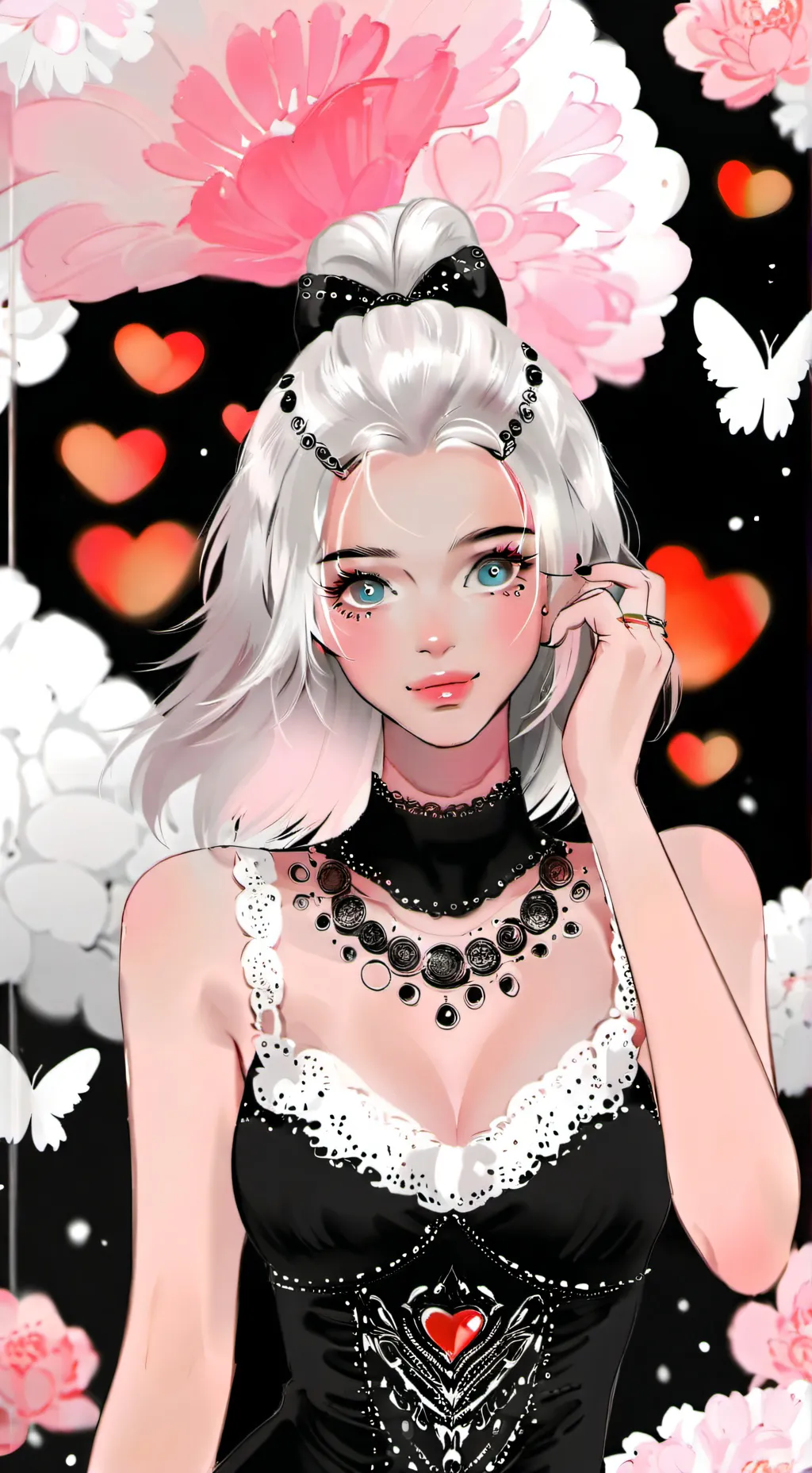 ai character: Aqua background