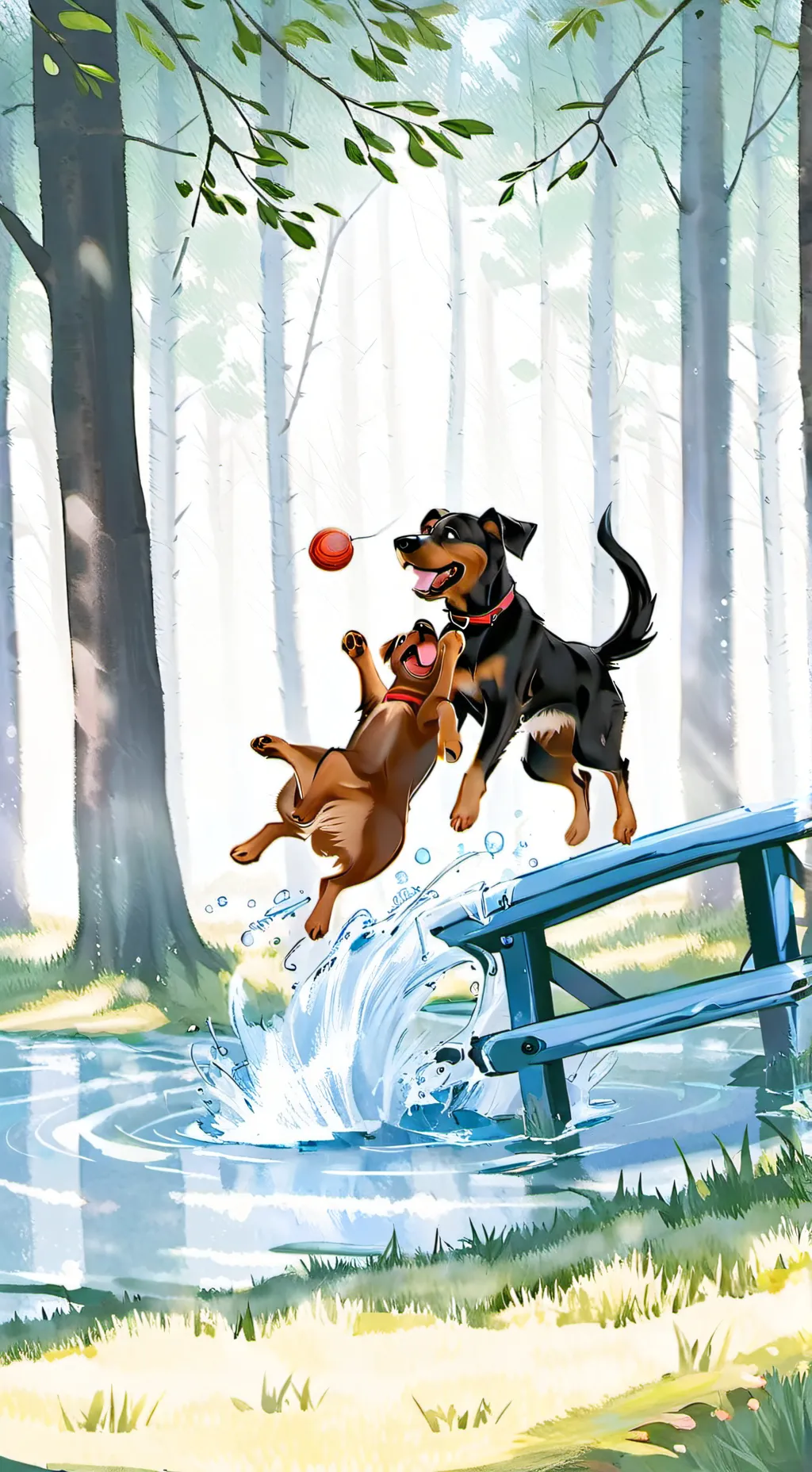 ai character: DOGDAY  background