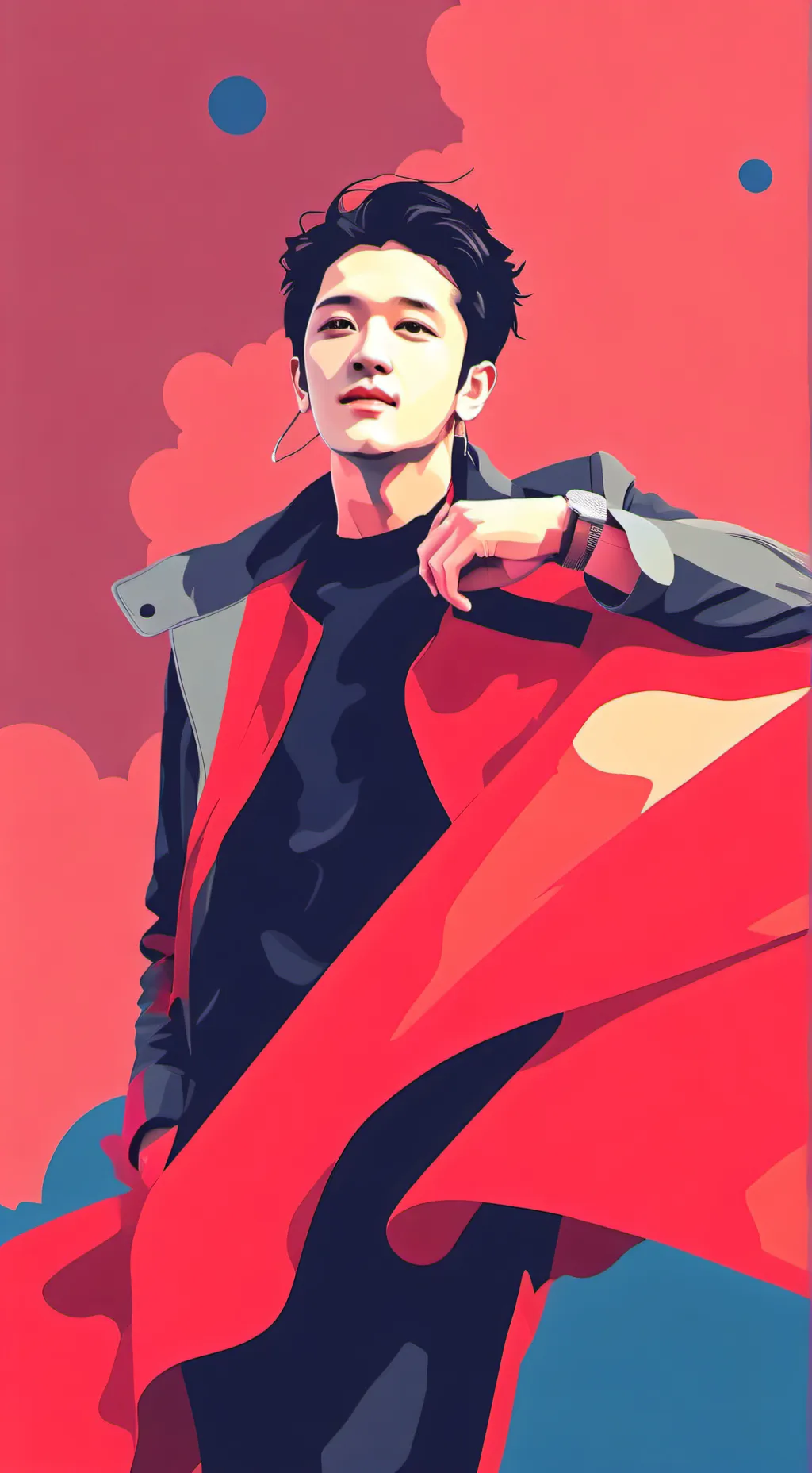 ai character: Bangchan  background