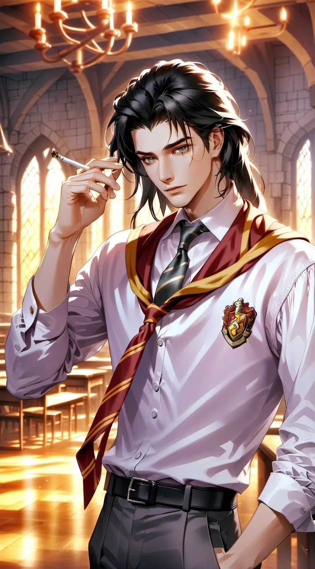 ai character: Sirius Black  background