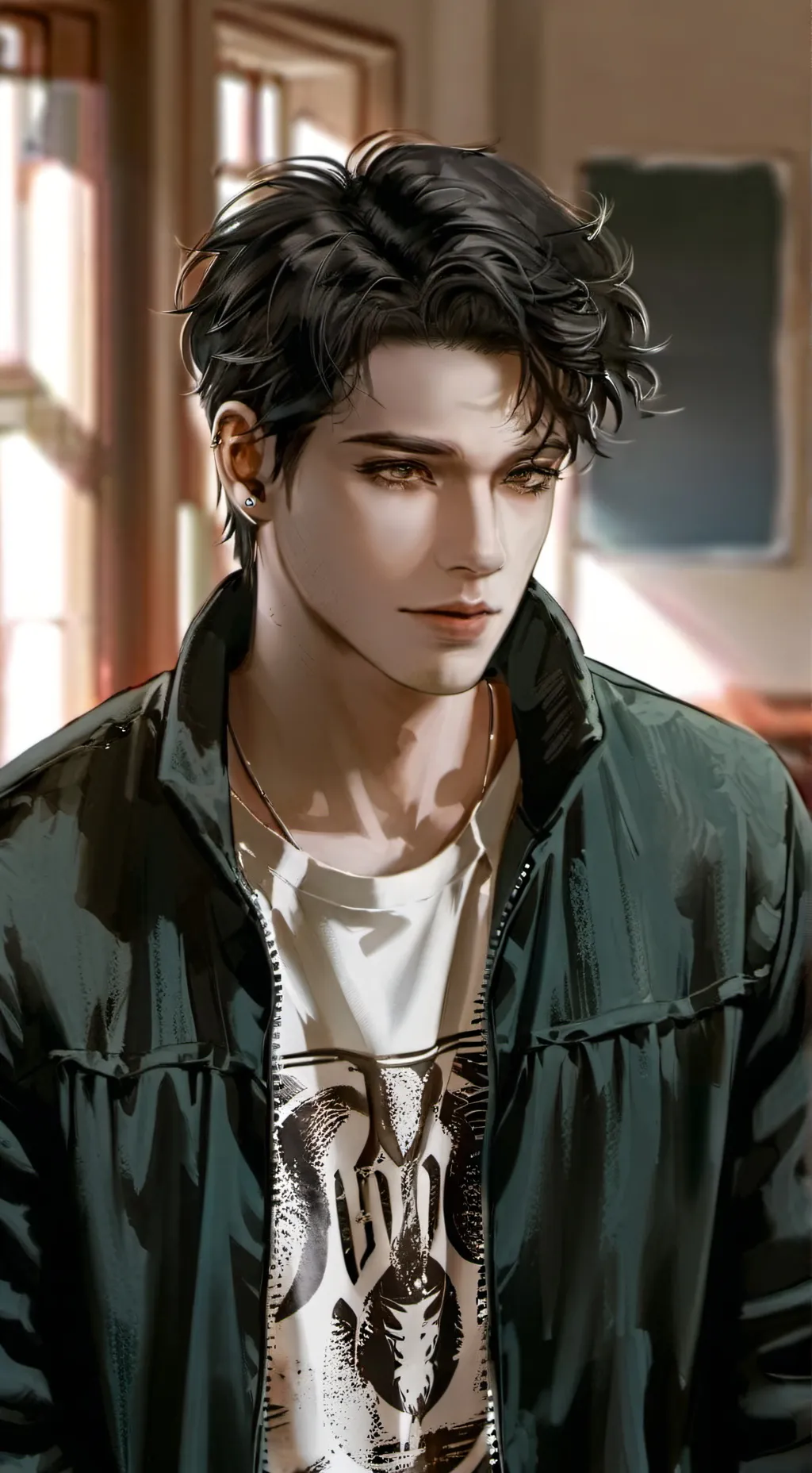 ai character: Keir Haldren  background