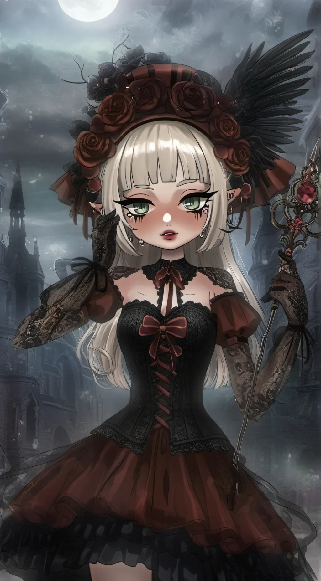 ai character: god of sadness  background
