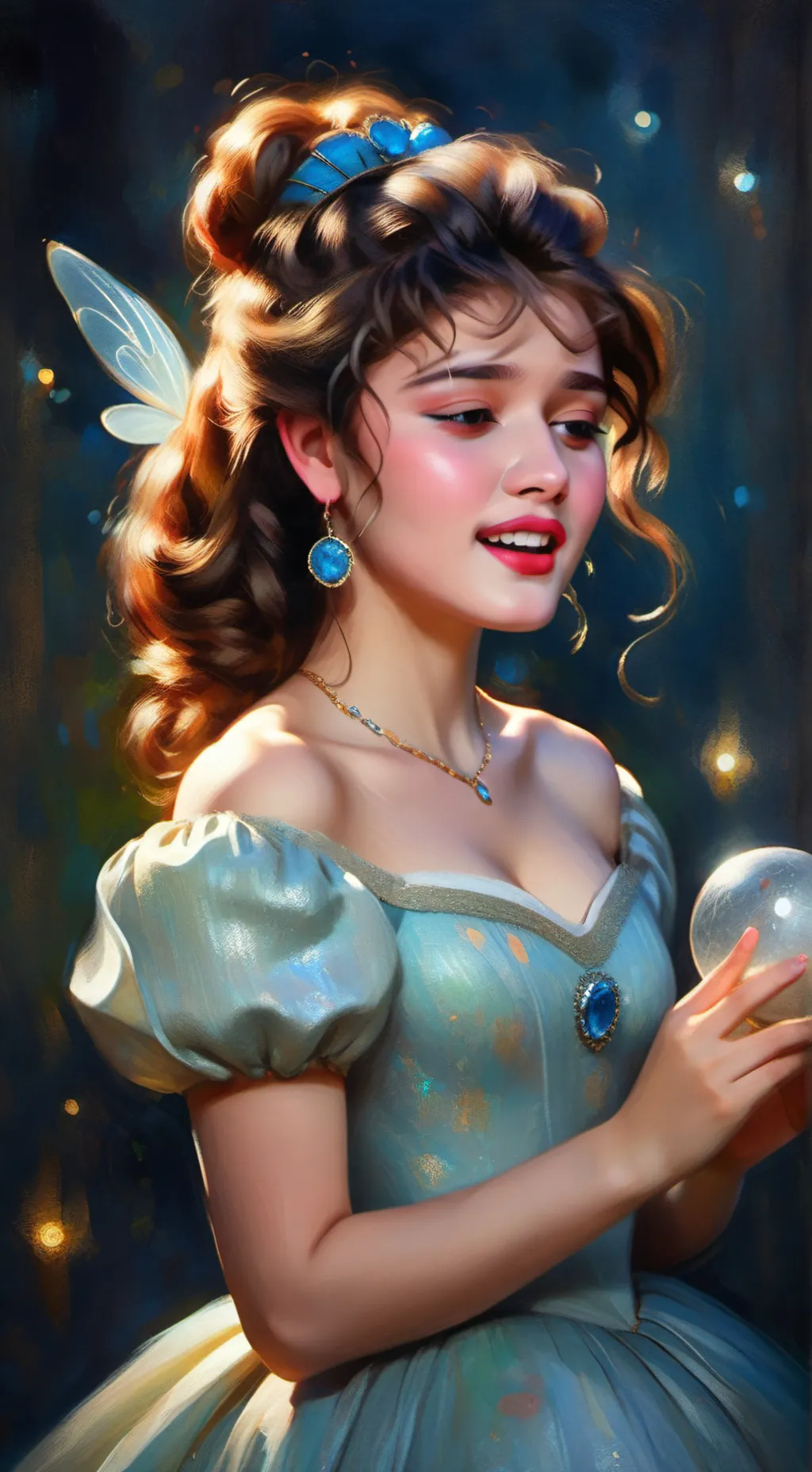 ai character: Cinderella  background