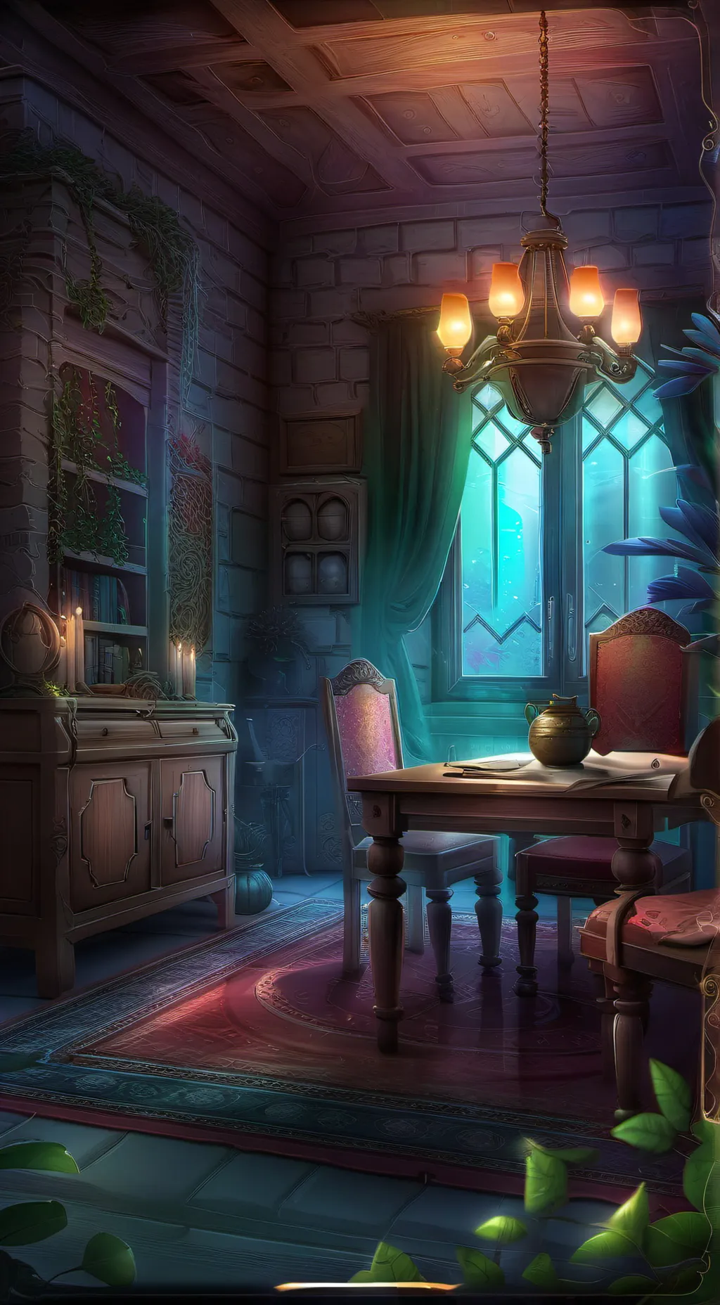 ai character: The Villain Lair background