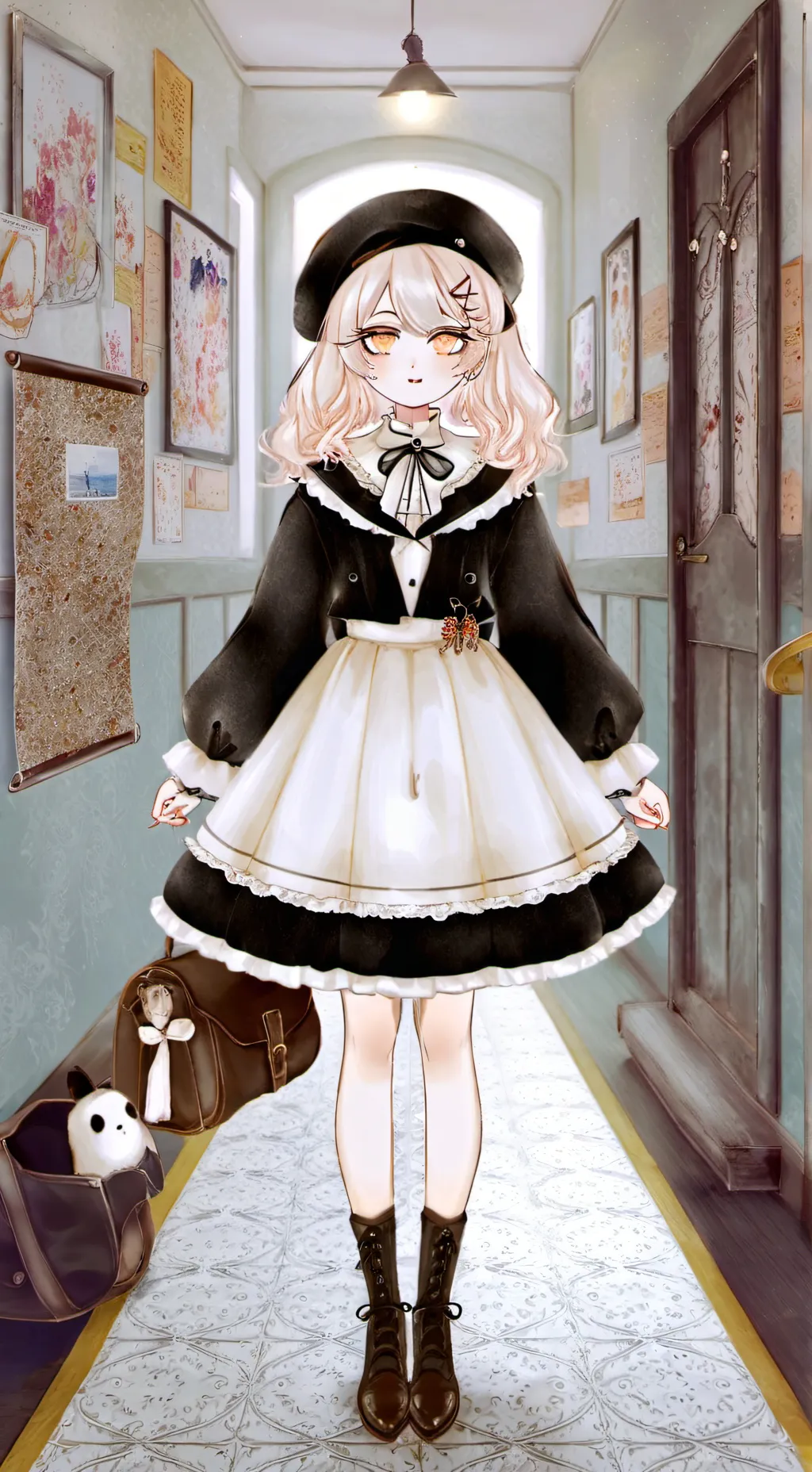 ai character: populat boy background
