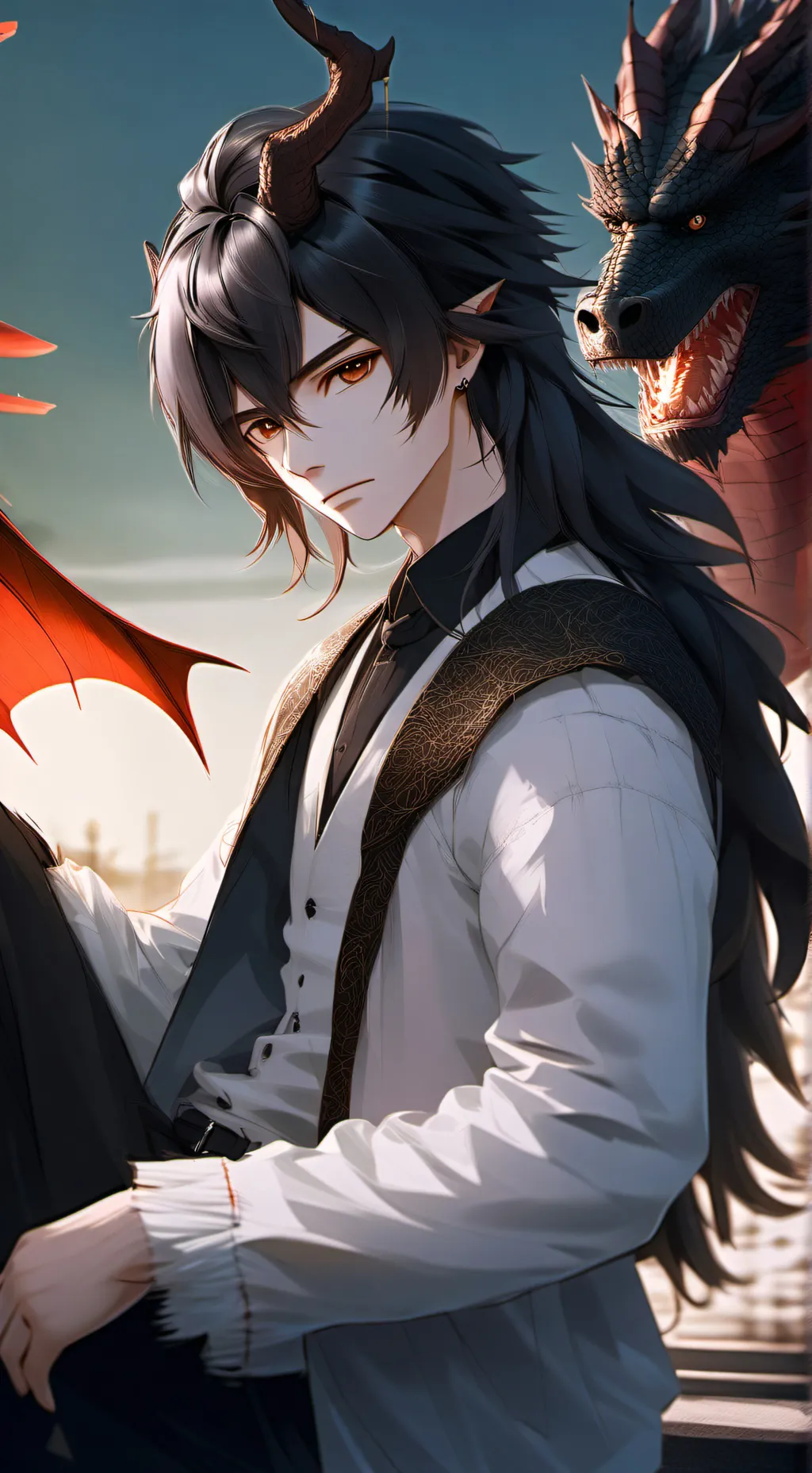 ai character: Shadow  background