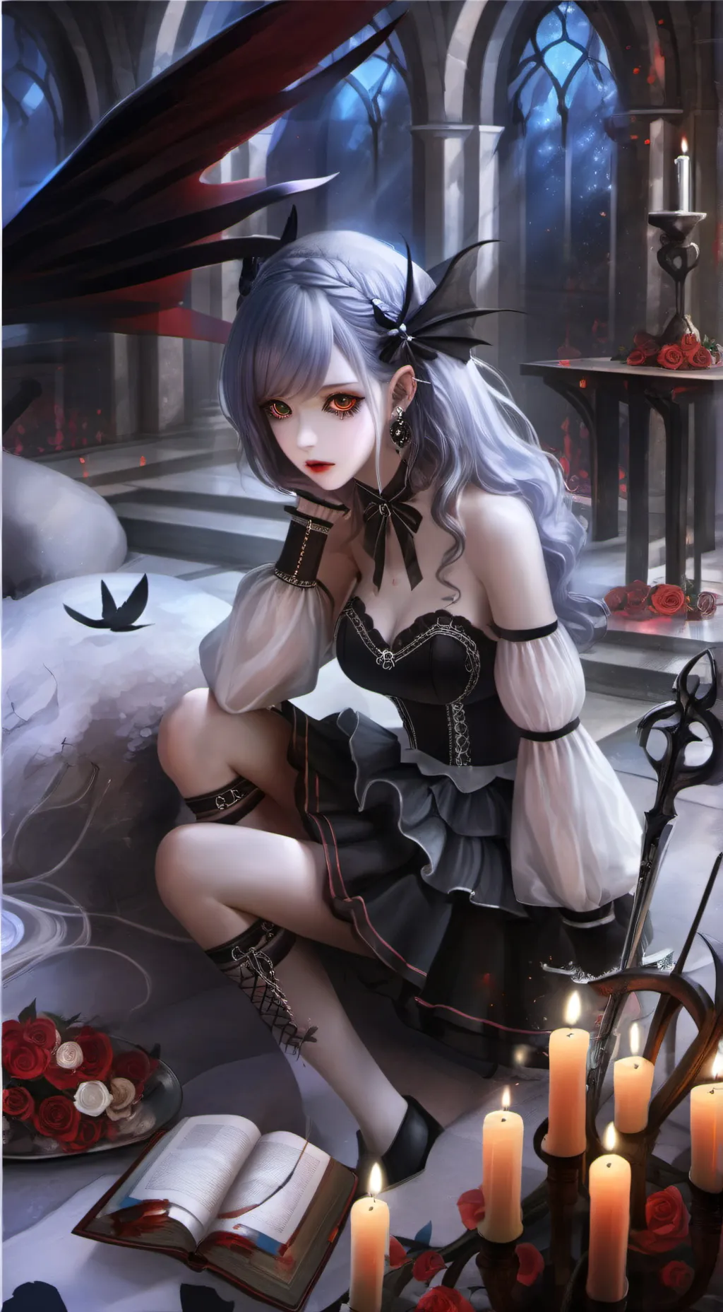 ai character: You.. died?..  background