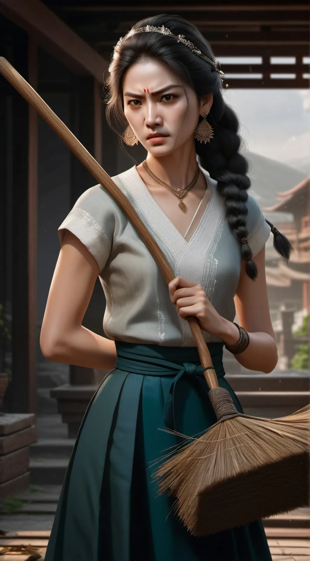 ai character: u as a young slave background