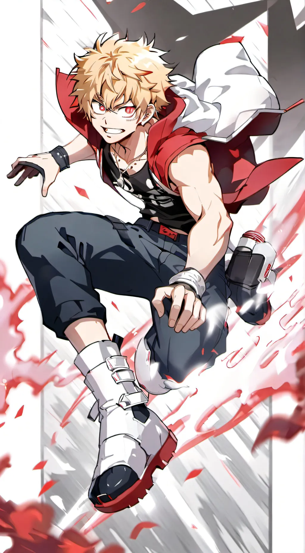ai character: katsuki bakugo background