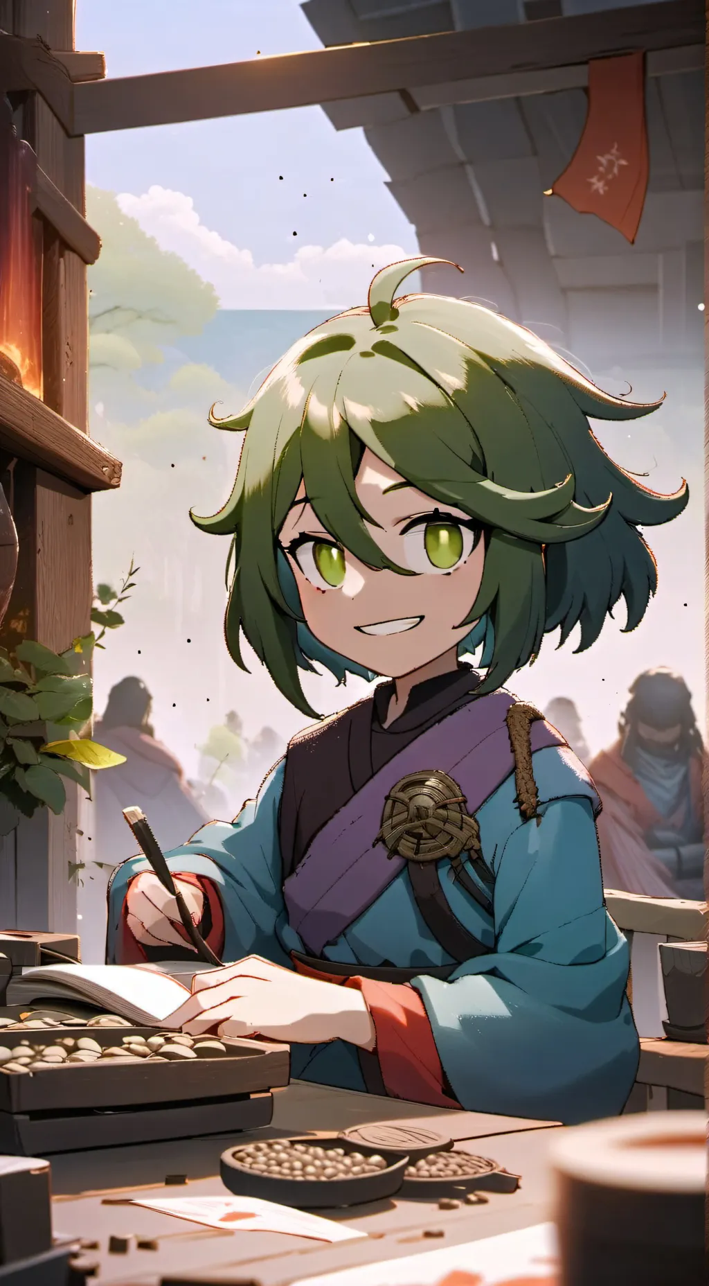 ai character: azedo  background